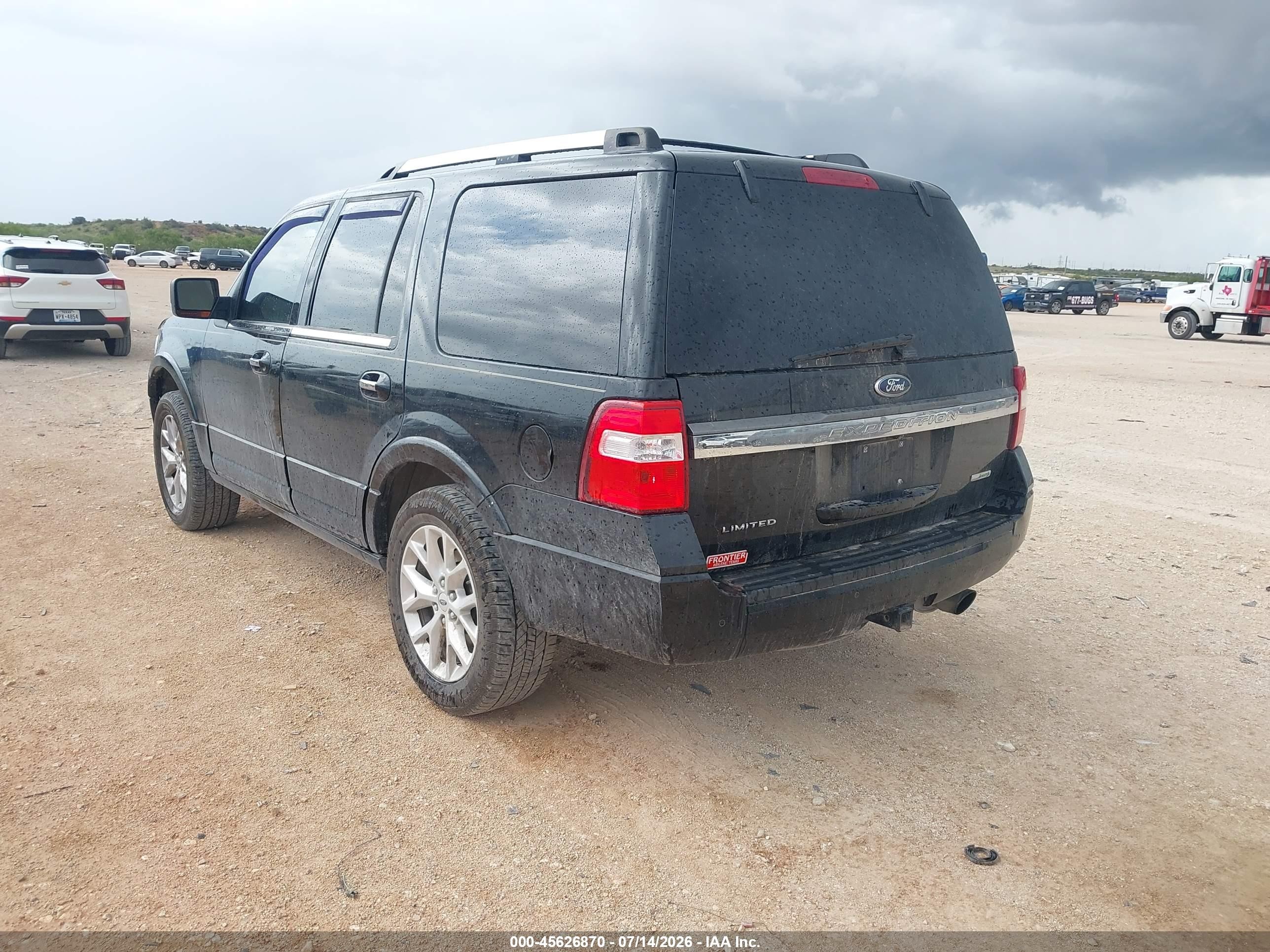 2015 Ford Expedition Limited Black vin: 1FMJU1KT3FEF11084