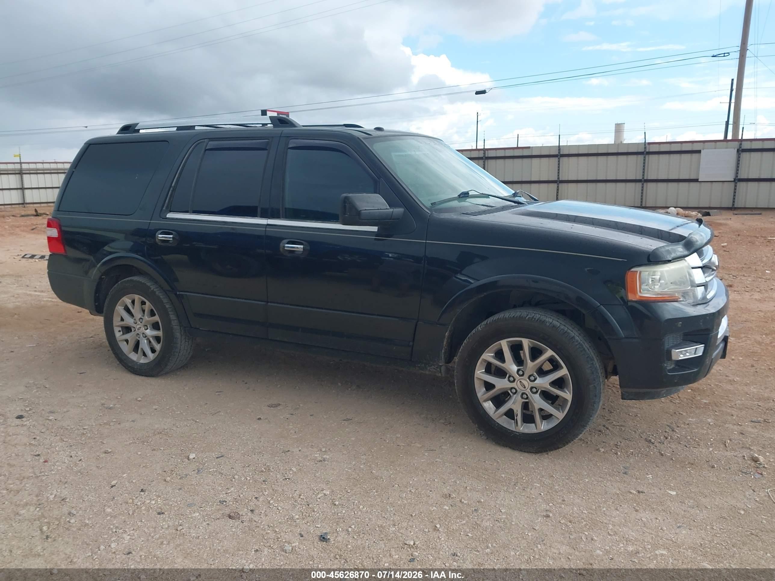 2015 Ford Expedition Limited Black vin: 1FMJU1KT3FEF11084