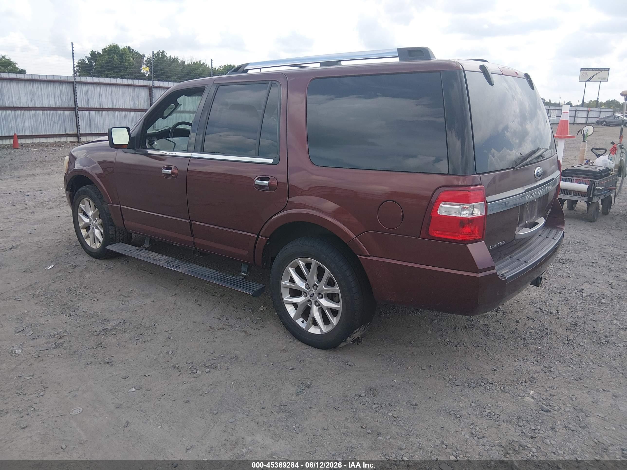 2015 Ford Expedition Limited Burgundy vin: 1FMJU1KT4FEF00742