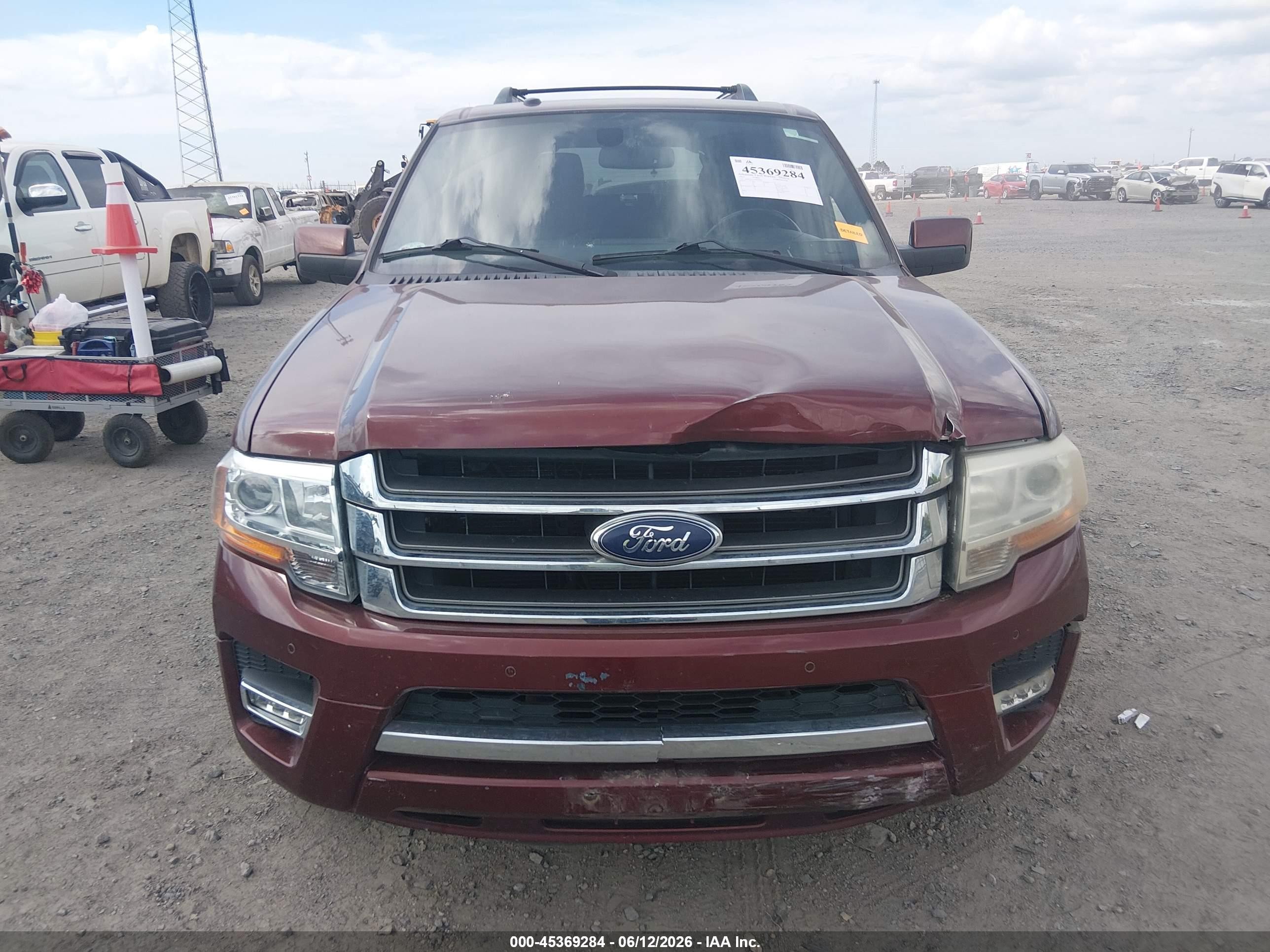 2015 Ford Expedition Limited Burgundy vin: 1FMJU1KT4FEF00742