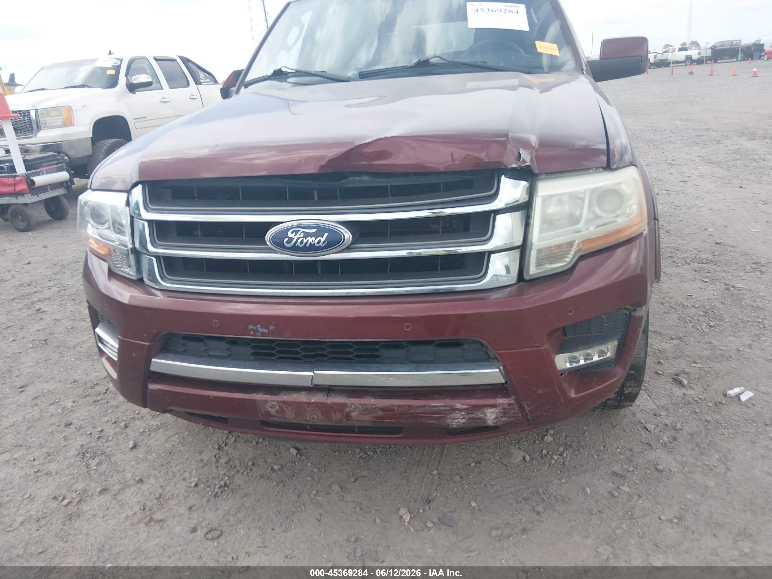 2015 Ford Expedition Limited Burgundy vin: 1FMJU1KT4FEF00742