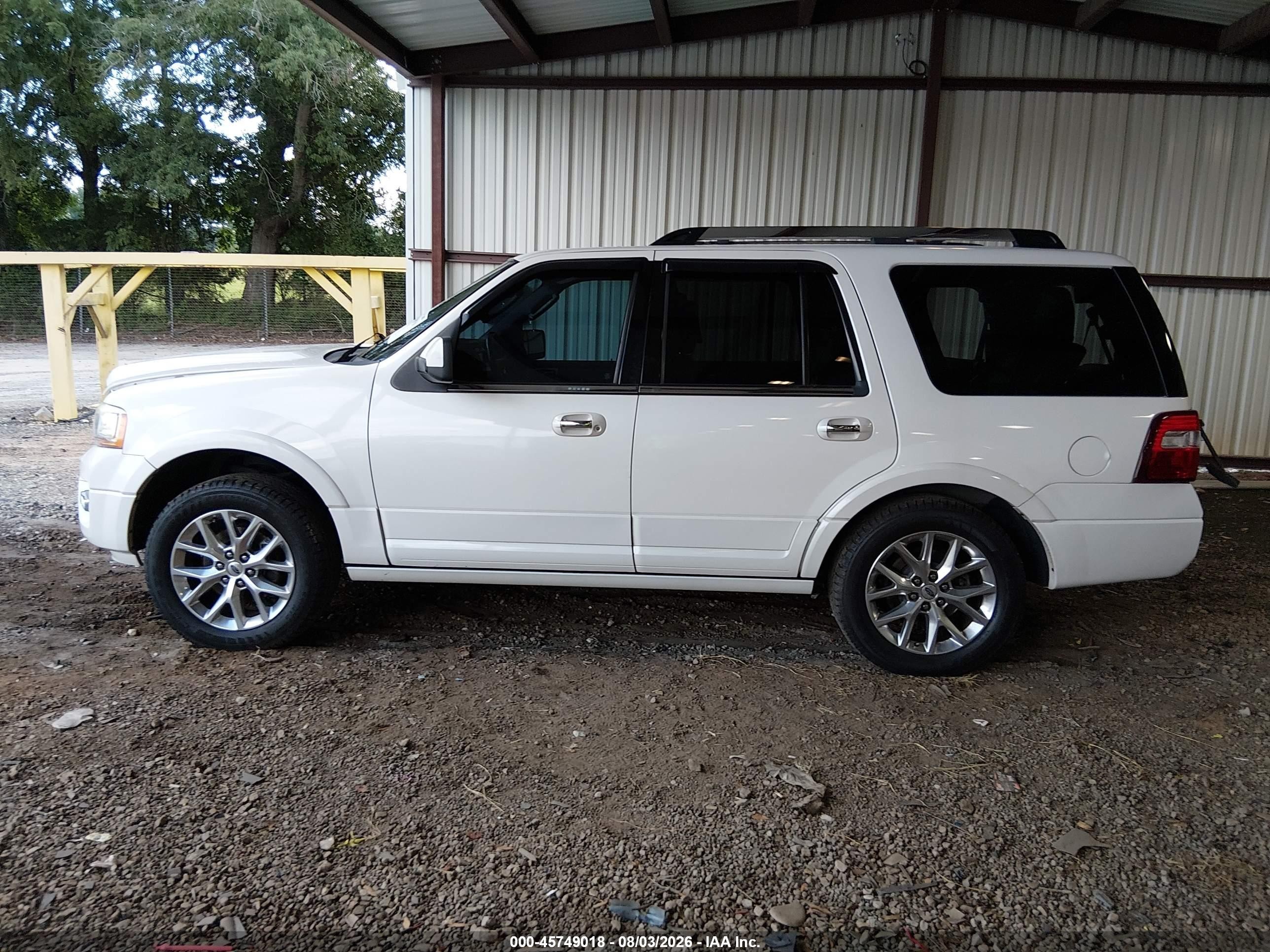 2015 Ford Expedition Limited White vin: 1FMJU1KT4FEF17413