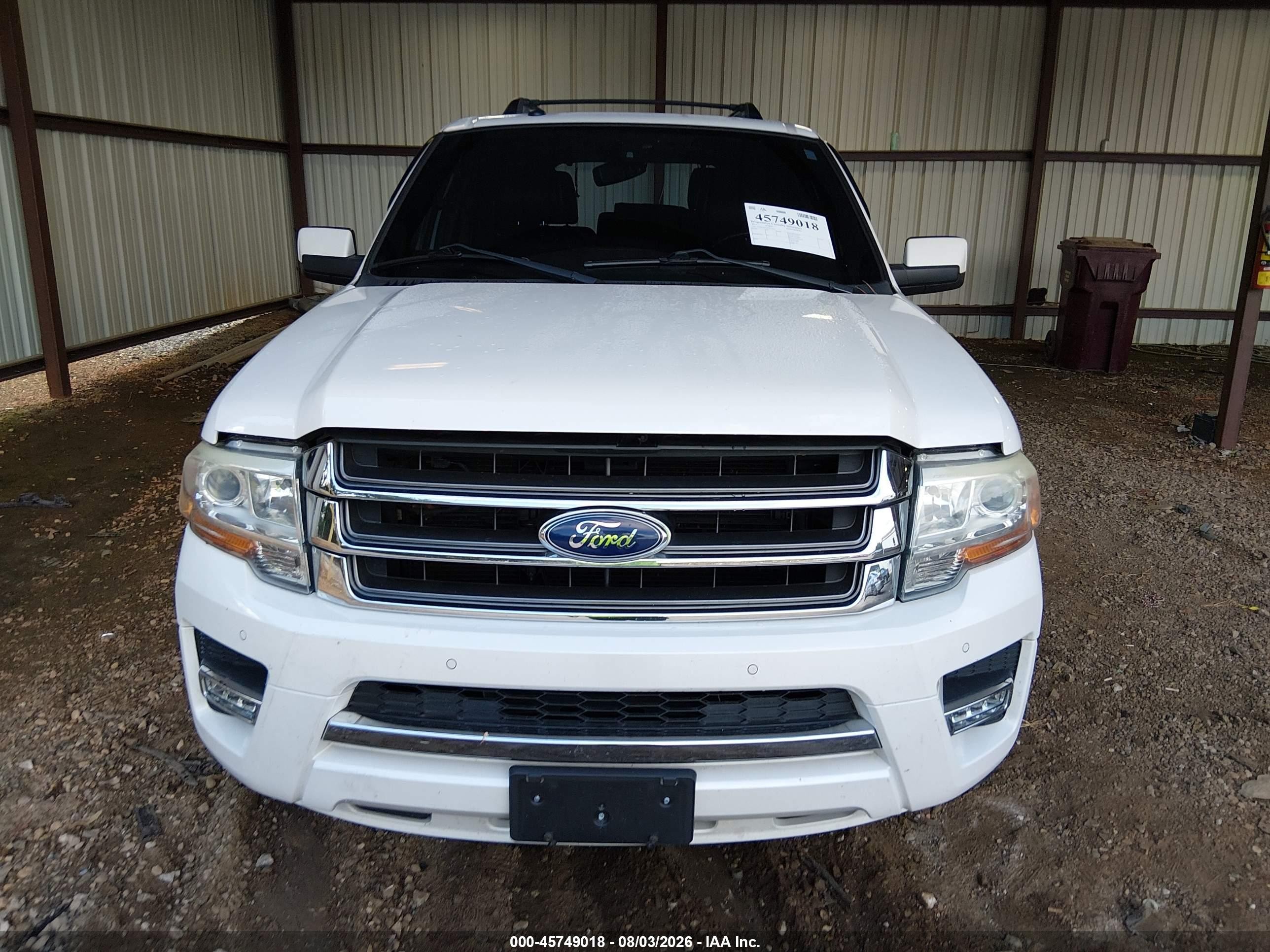 2015 Ford Expedition Limited White vin: 1FMJU1KT4FEF17413