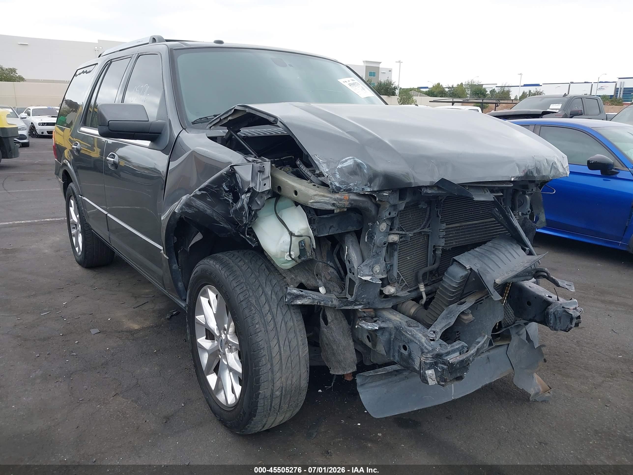 2015 Ford Expedition Limited Gray vin: 1FMJU1KT6FEF03304