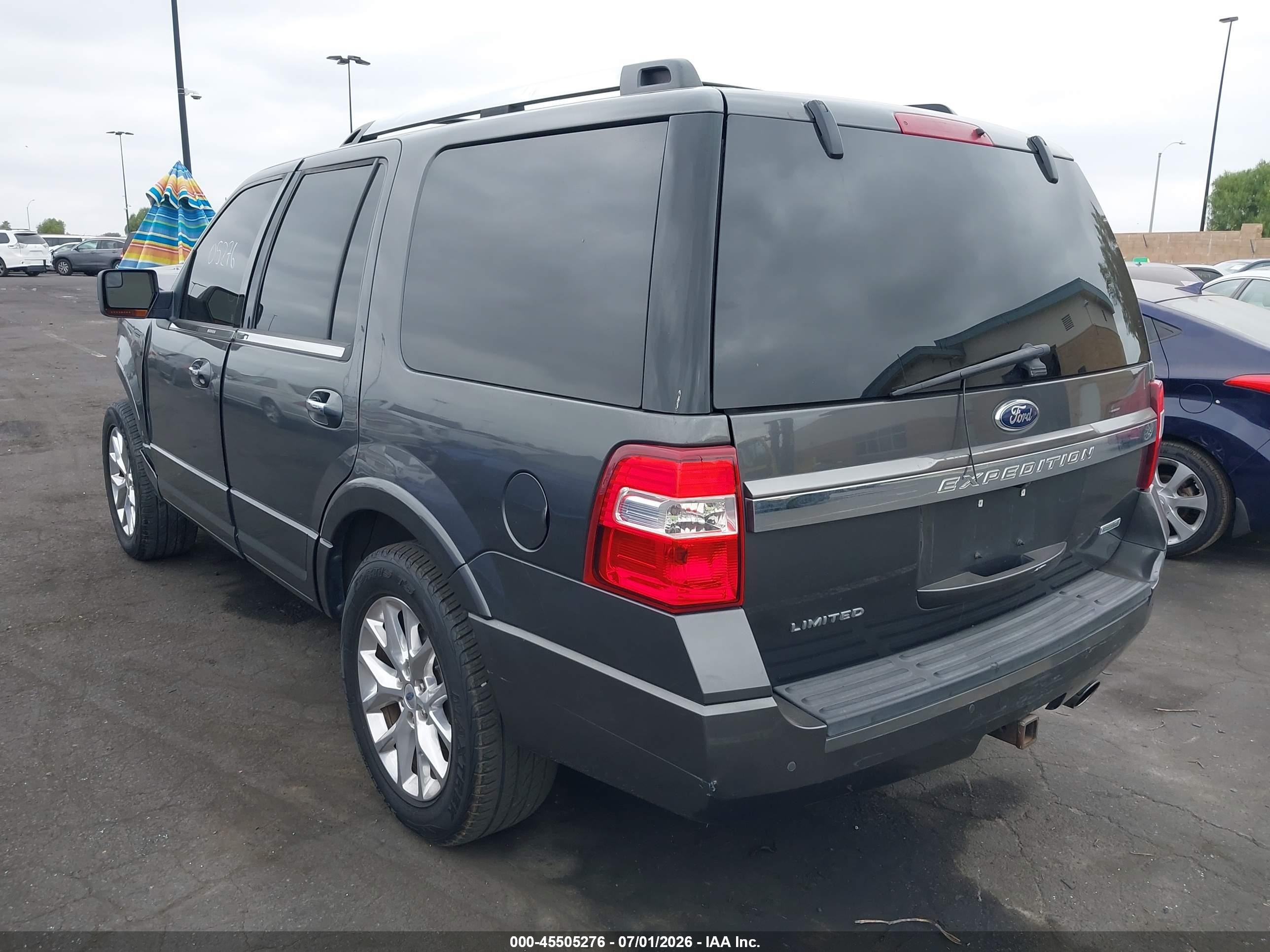 2015 Ford Expedition Limited Gray vin: 1FMJU1KT6FEF03304