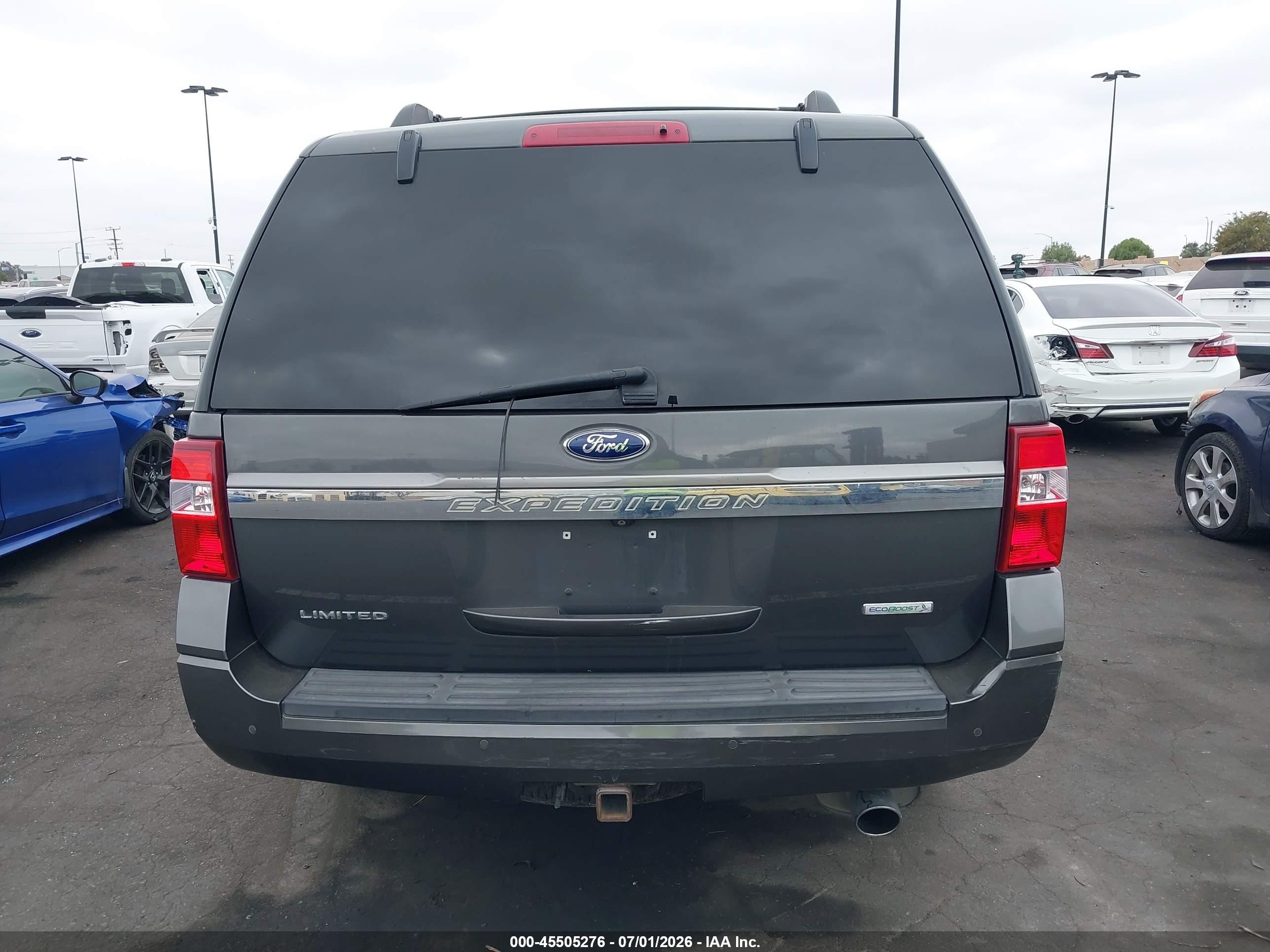 2015 Ford Expedition Limited Gray vin: 1FMJU1KT6FEF03304