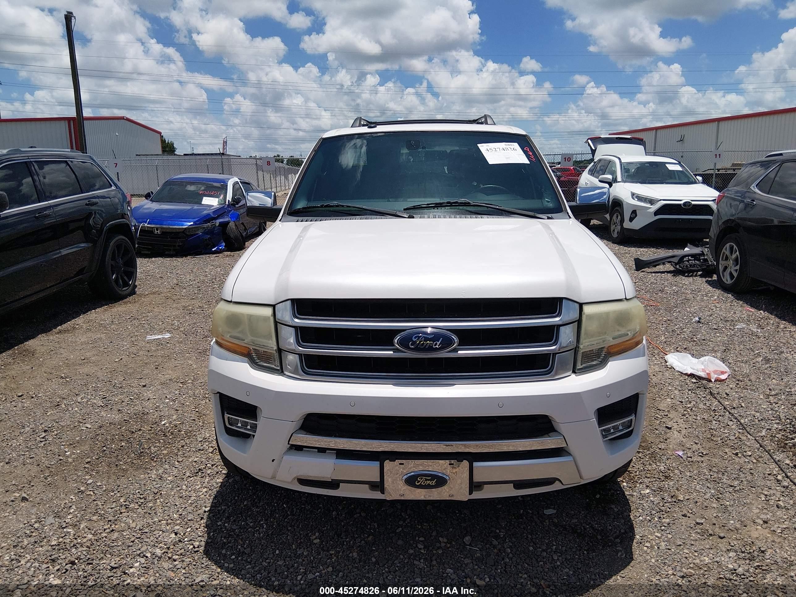2015 Ford Expedition Platinum White vin: 1FMJU1LT4FEF34873