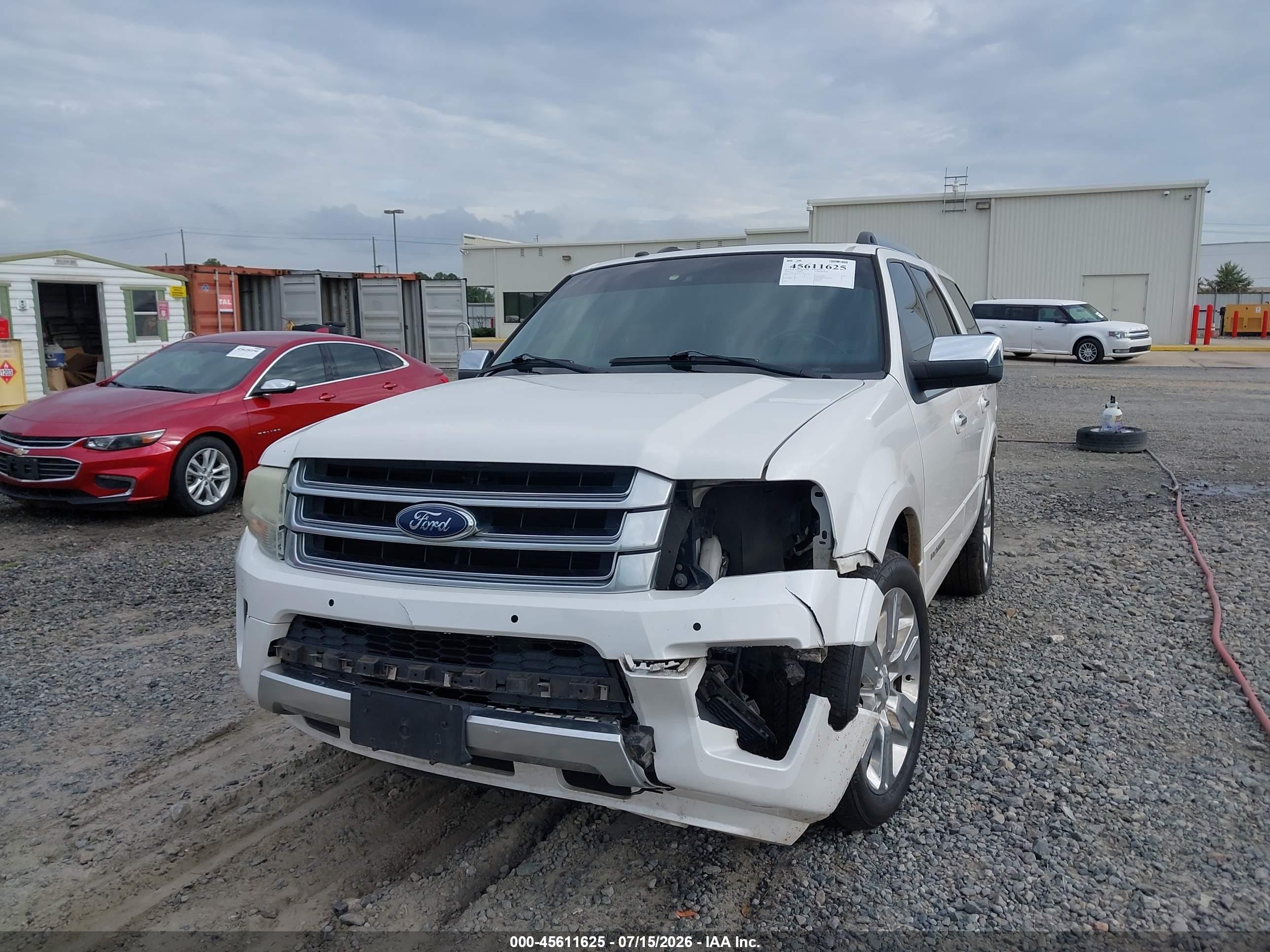 2015 Ford Expedition Platinum White vin: 1FMJU1LTXFEF13462