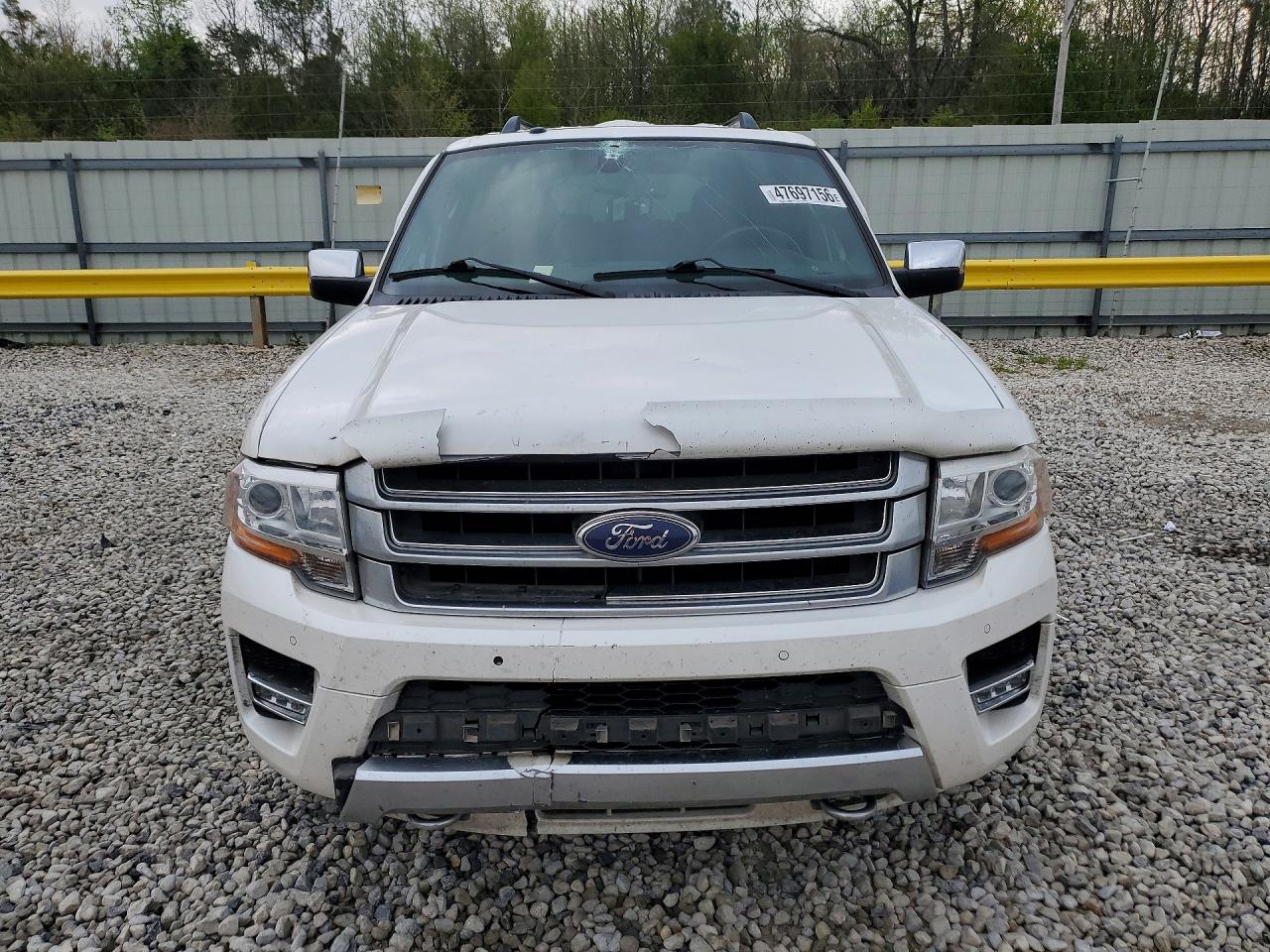 2015 Ford Expedition Platinum White vin: 1FMJU1MT1FEF00937