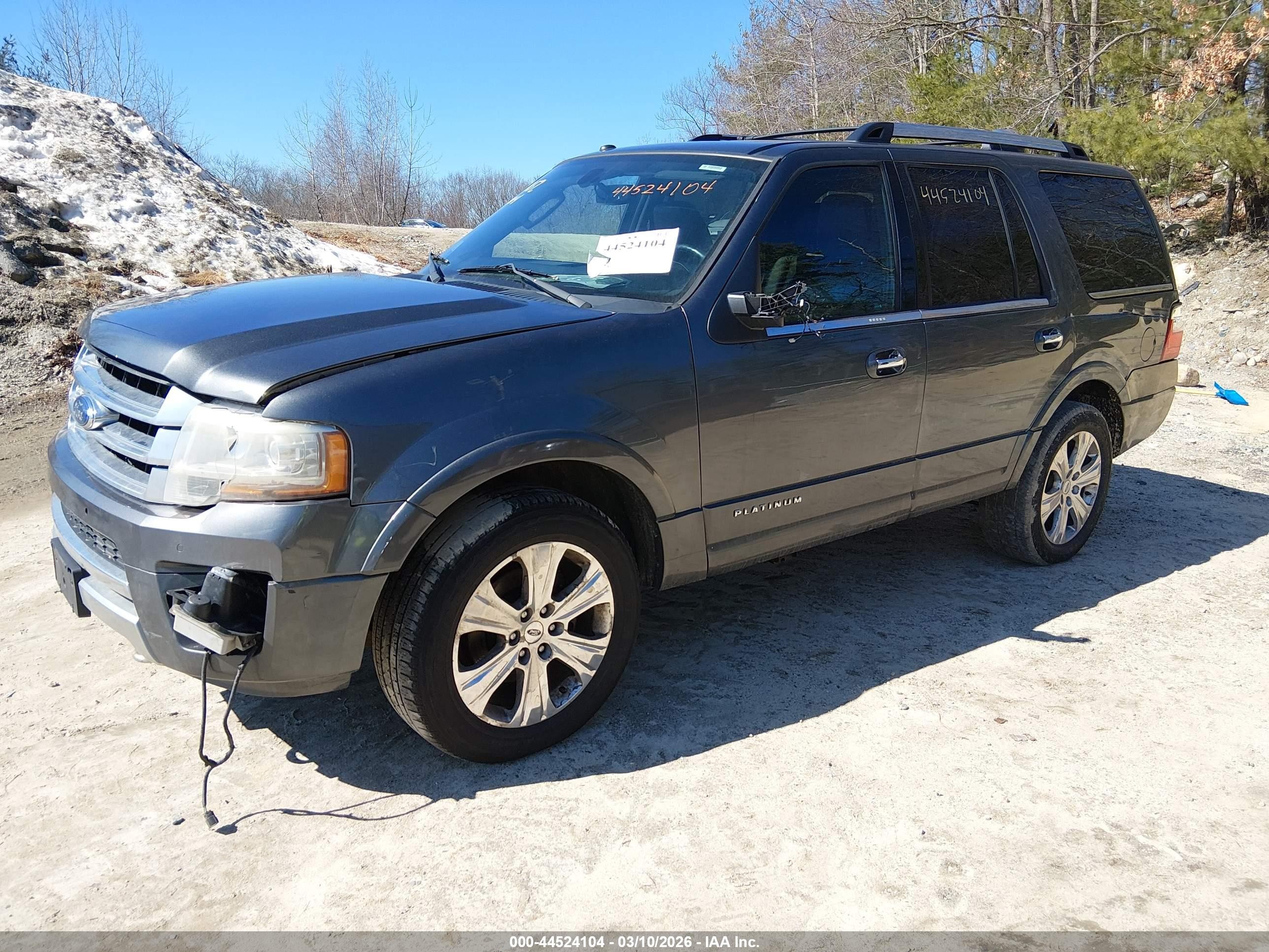 2015 Ford Expedition Platinum Gray vin: 1FMJU1MT4FEF34726