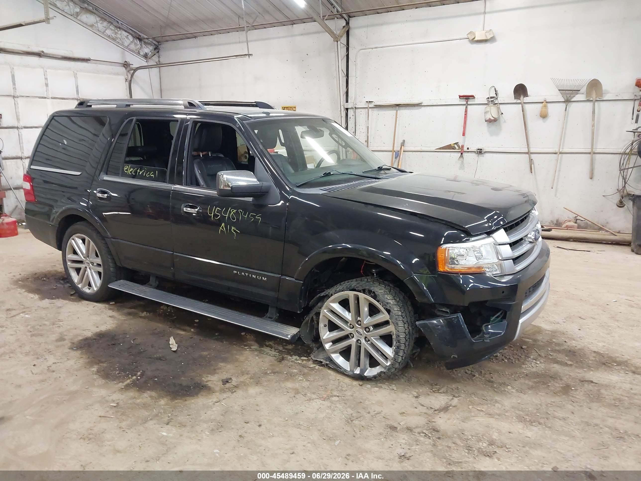 2015 Ford Expedition Platinum Черный vin: 1FMJU1MT7FEF20190