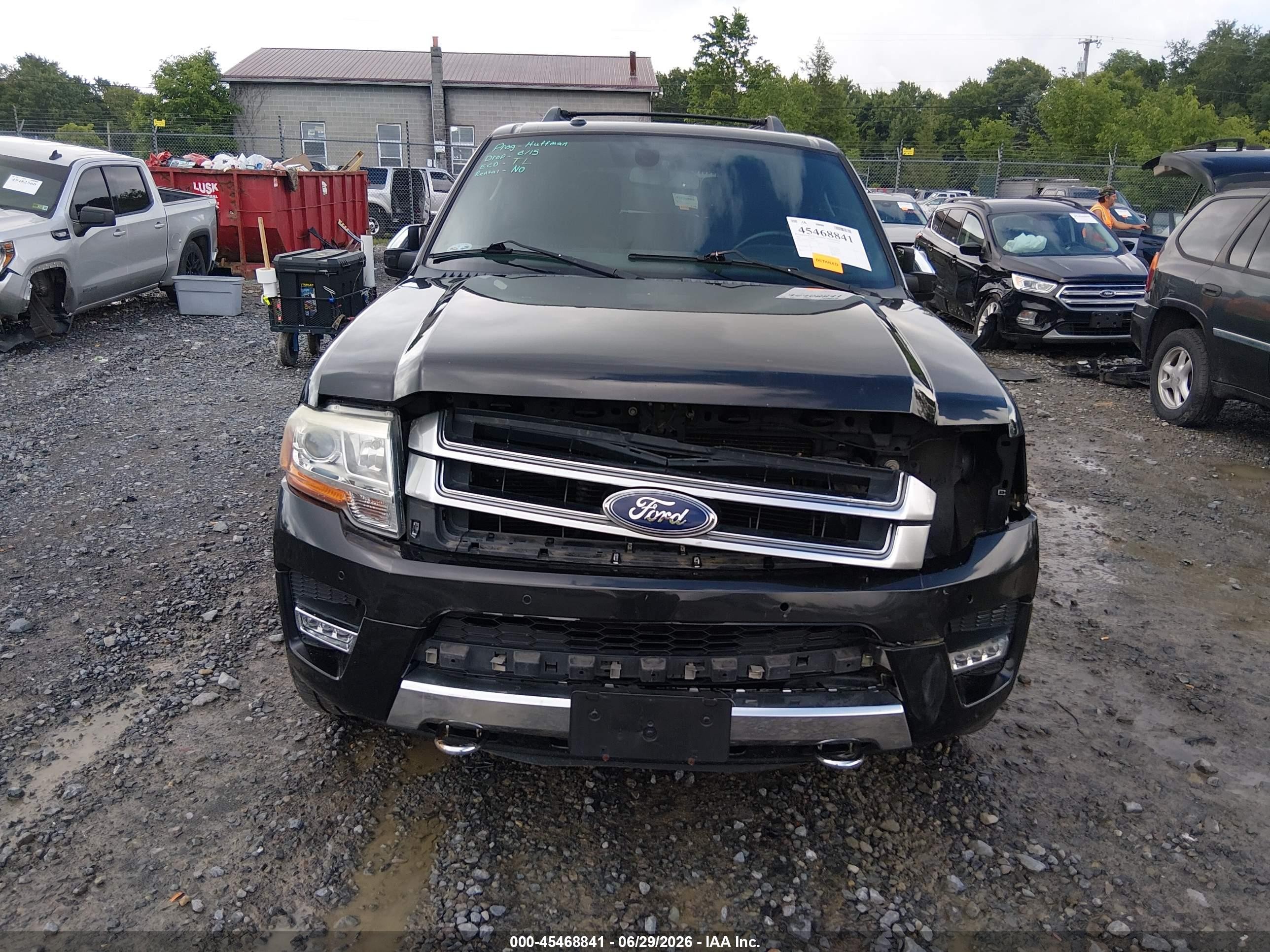 2015 Ford Expedition Platinum Black vin: 1FMJU1MT8FEF21722