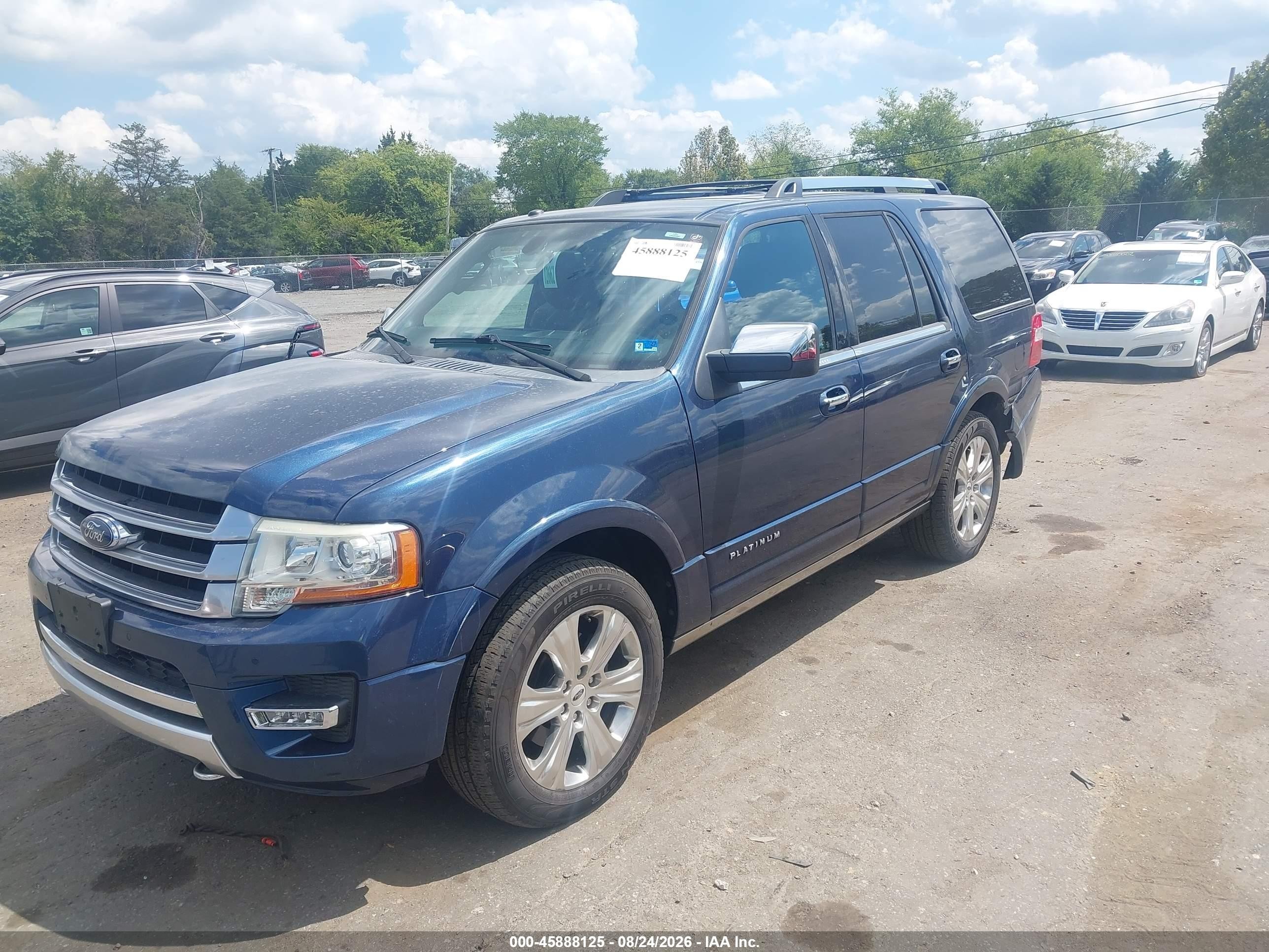 2015 Ford Expedition Platinum Blue vin: 1FMJU1MT9FEF00524