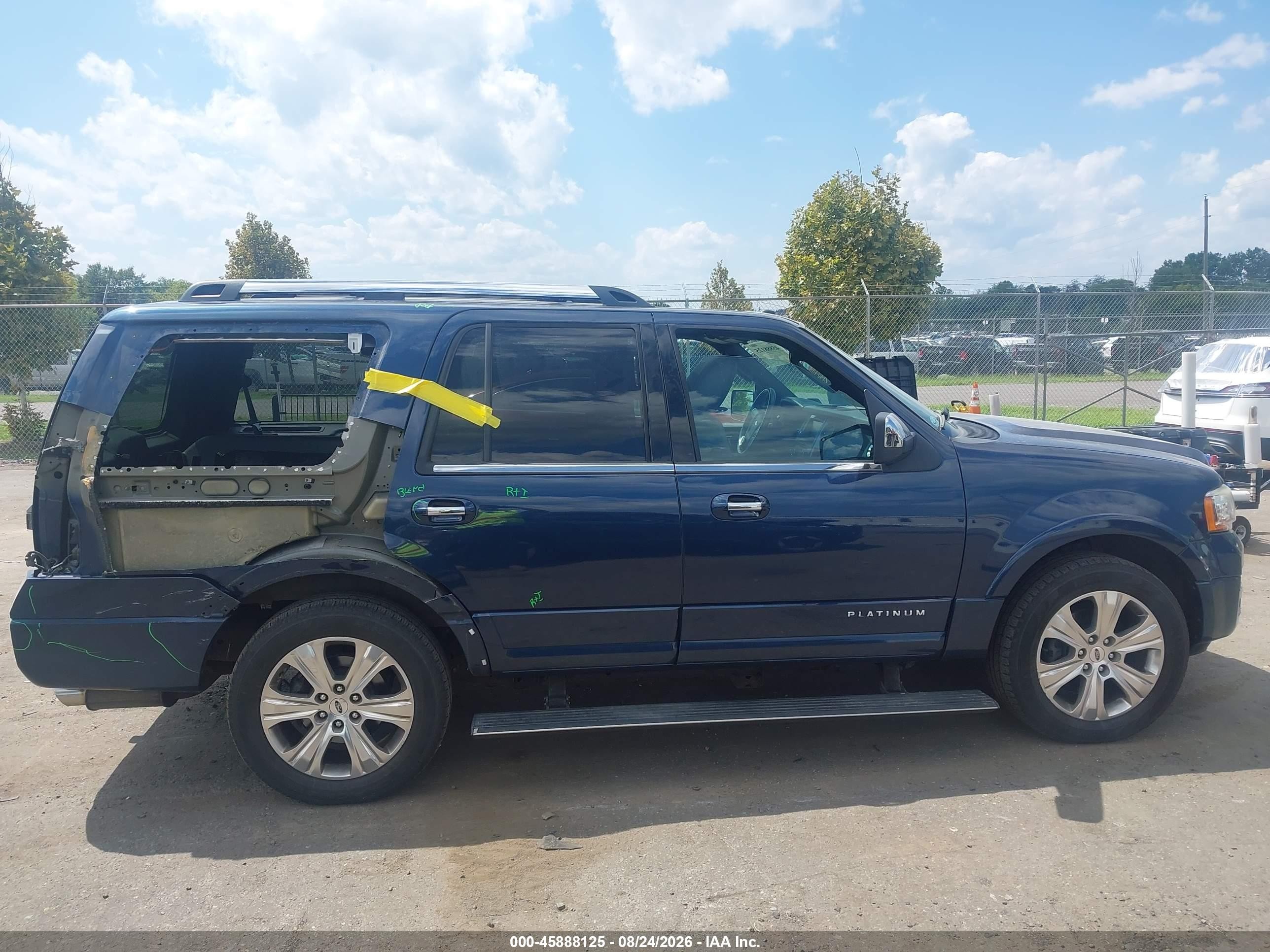 2015 Ford Expedition Platinum Blue vin: 1FMJU1MT9FEF00524
