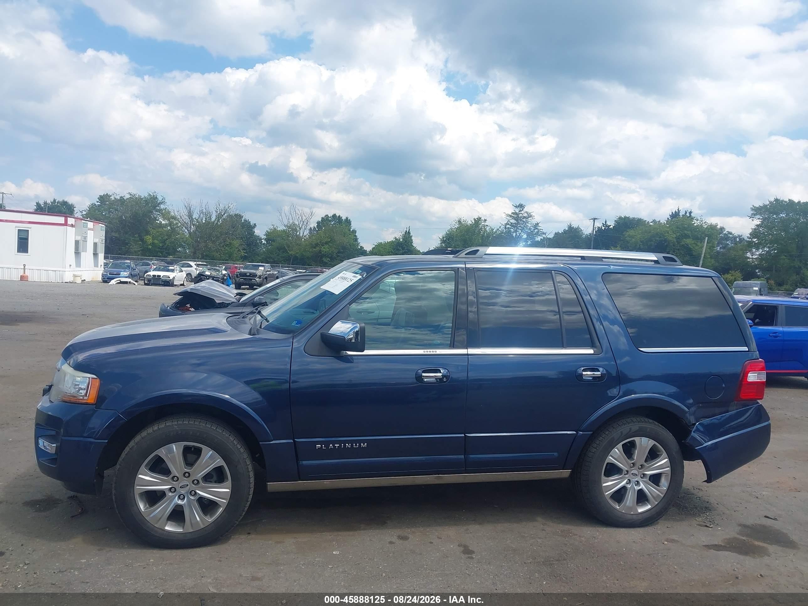 2015 Ford Expedition Platinum Blue vin: 1FMJU1MT9FEF00524