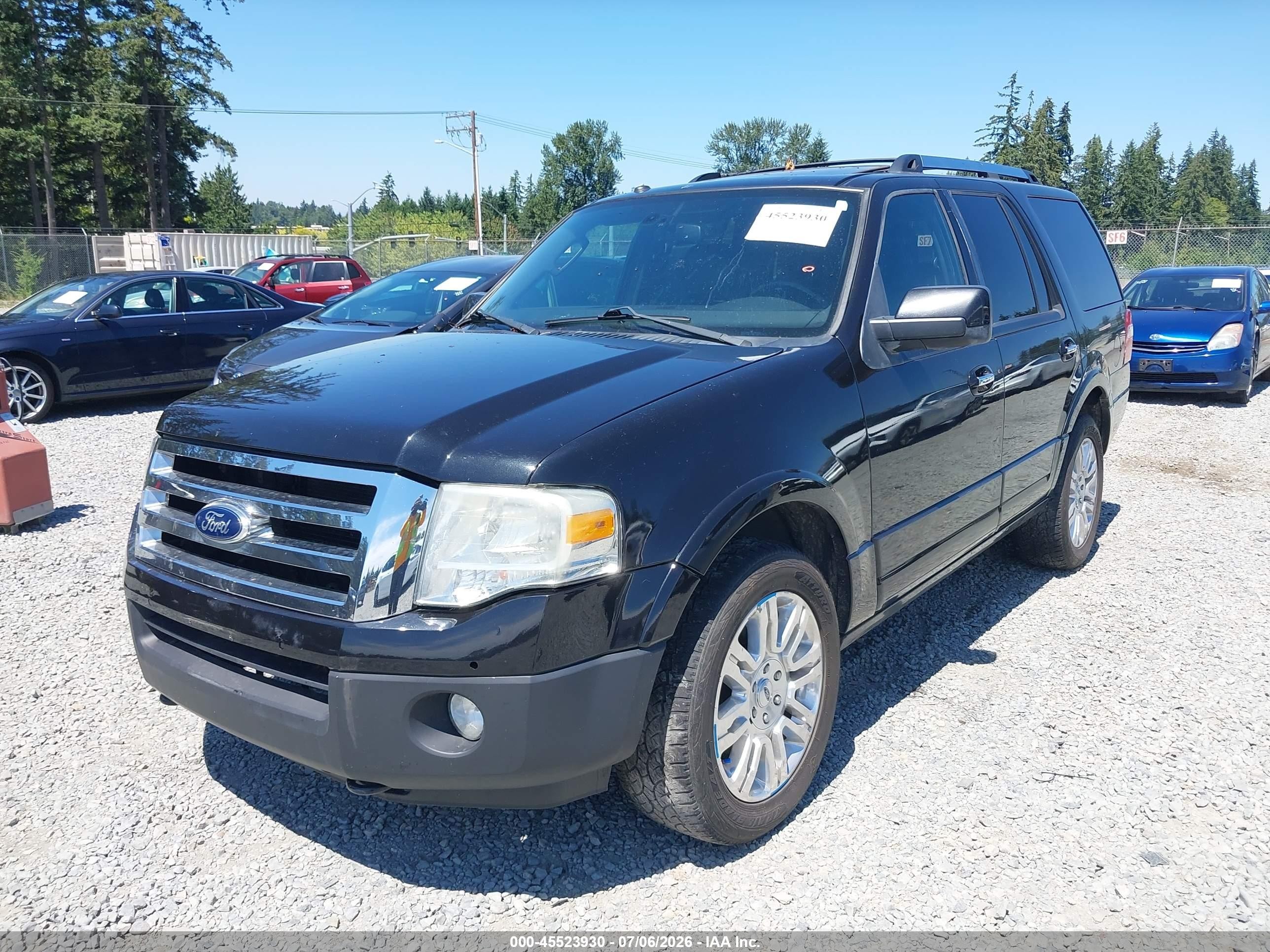 2012 Ford Expedition Limited Black vin: 1FMJU2A50CEF67147