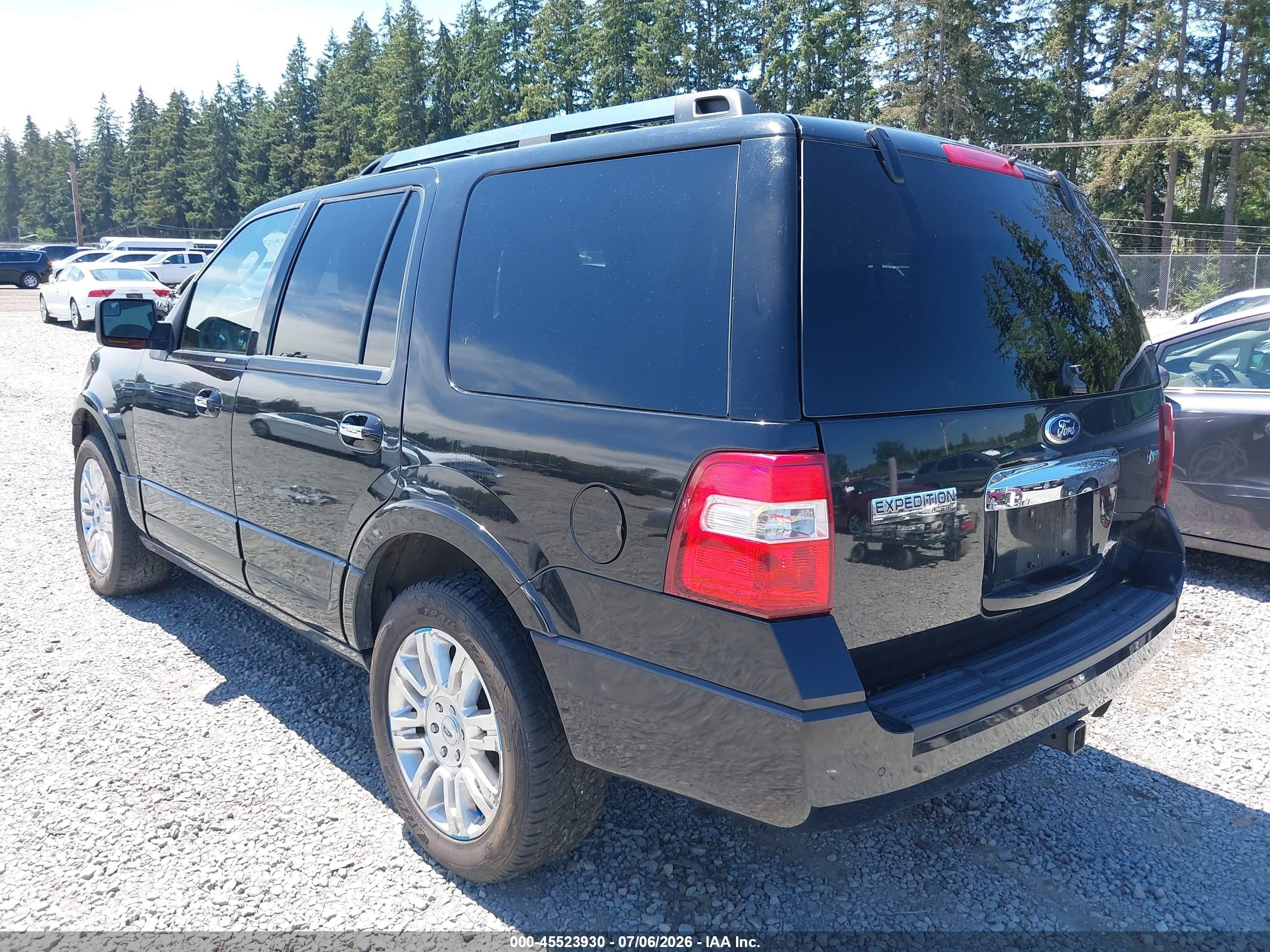2012 Ford Expedition Limited Black vin: 1FMJU2A50CEF67147