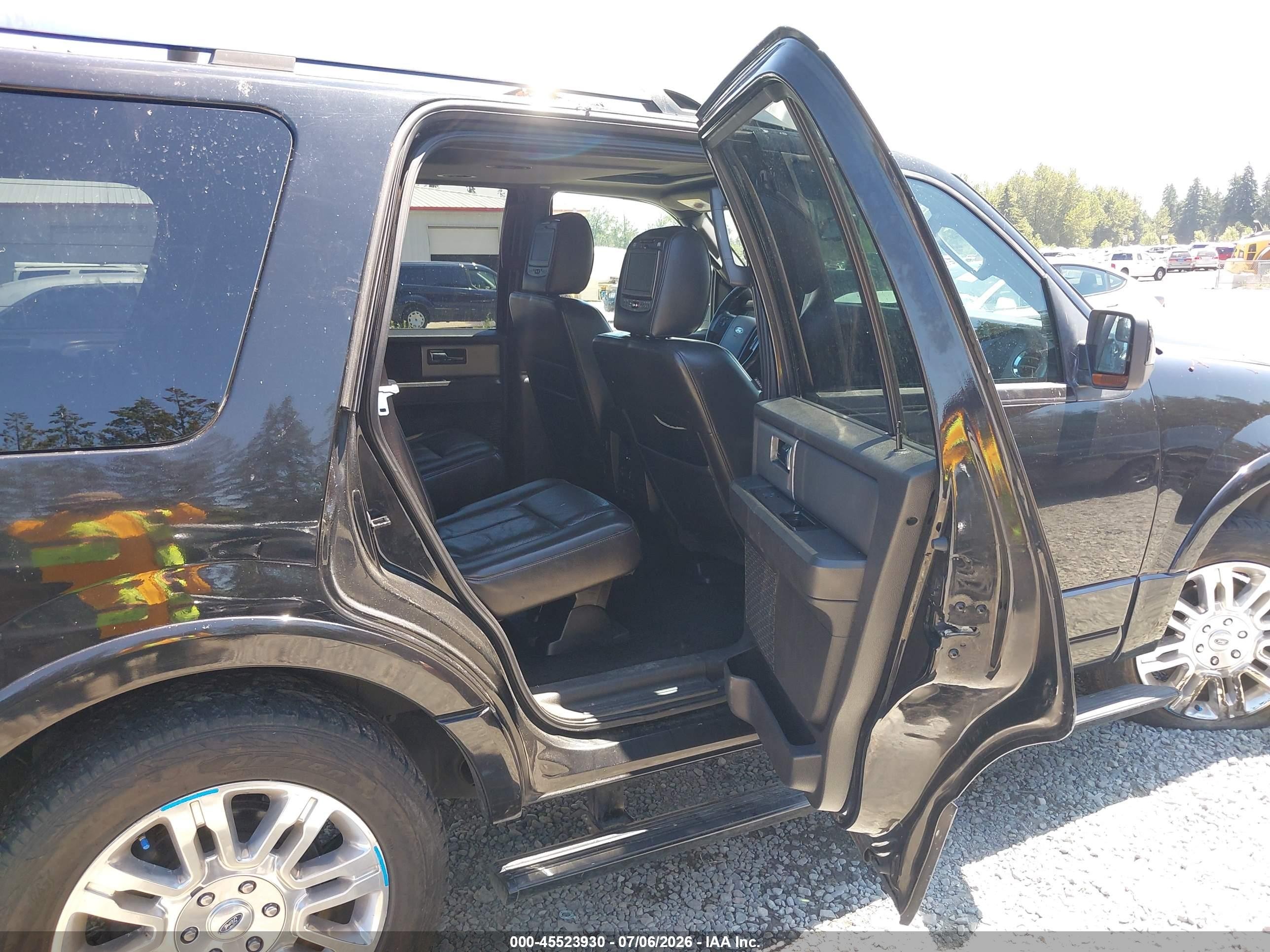 2012 Ford Expedition Limited Black vin: 1FMJU2A50CEF67147