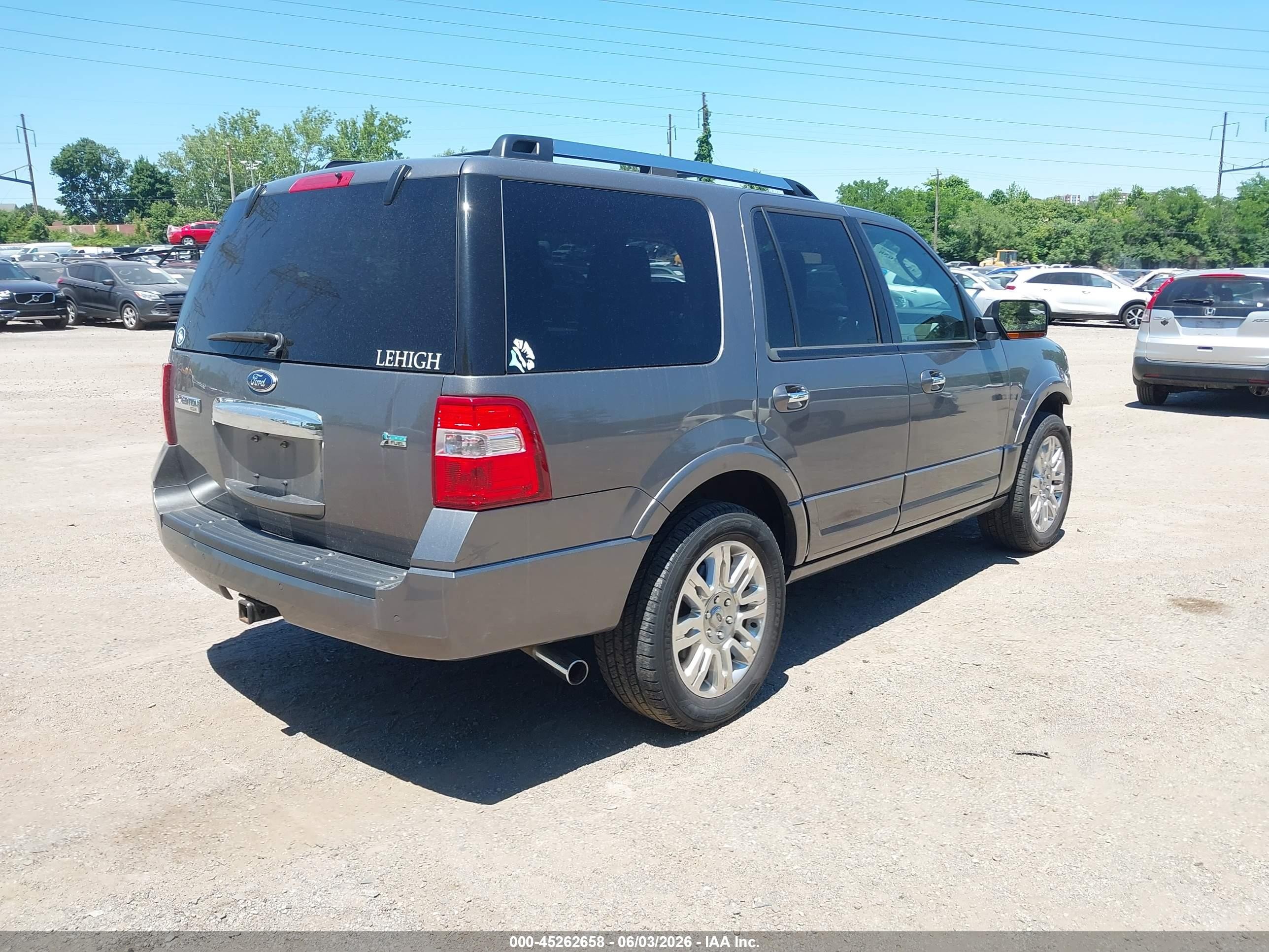 2014 Ford Expedition Limited Gray vin: 1FMJU2A50EEF28657