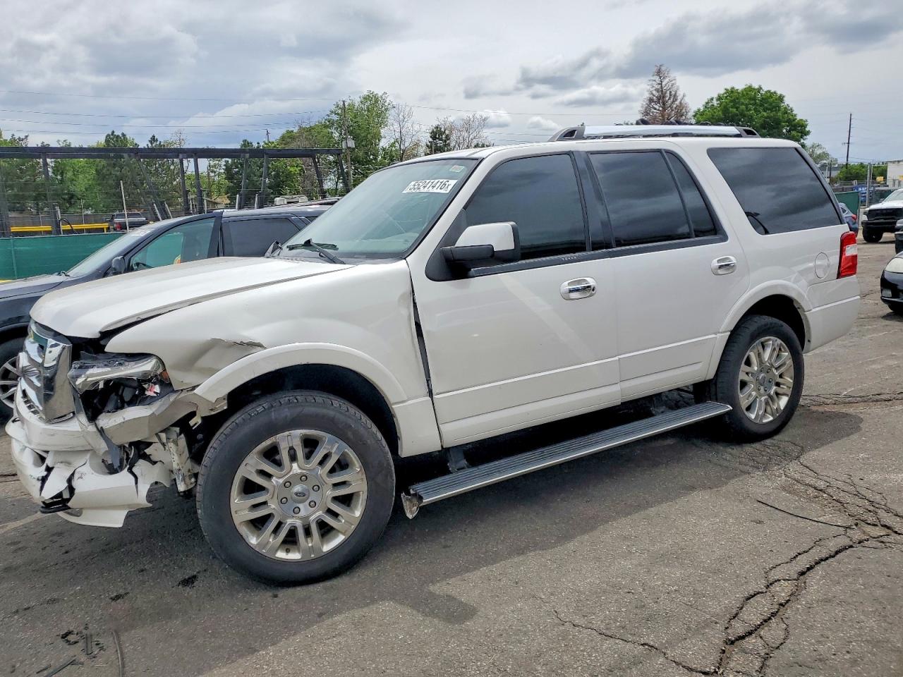 2011 Ford Expedition Limited Белый vin: 1FMJU2A51BEF33622
