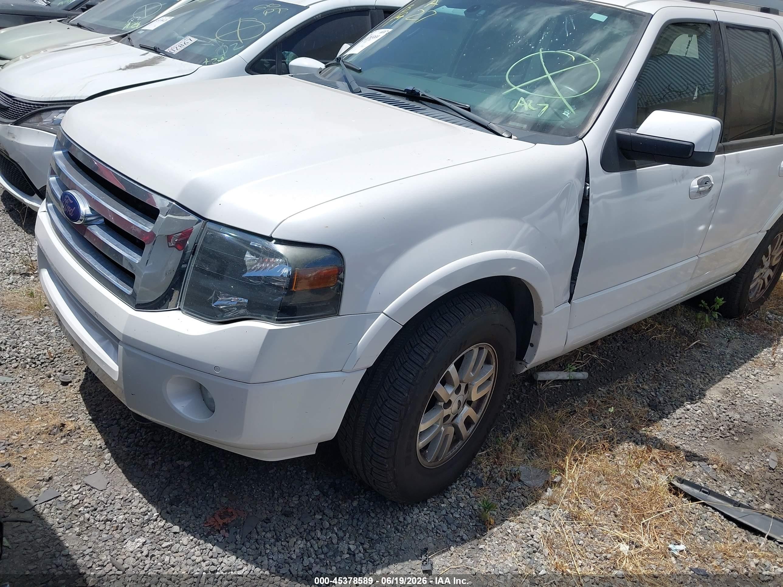 2012 Ford Expedition Limited White vin: 1FMJU2A51CEF16787