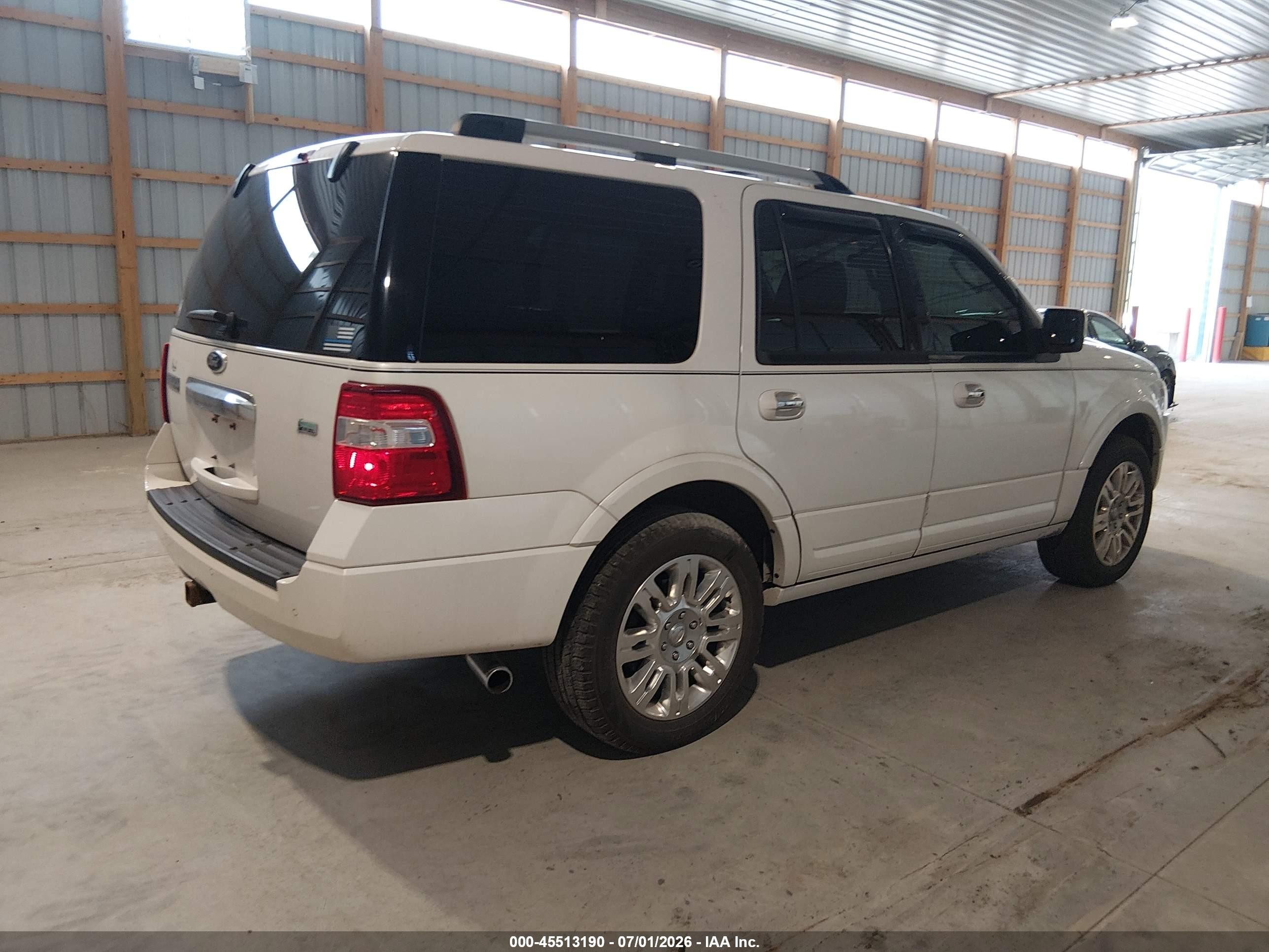 2012 Ford Expedition Limited White vin: 1FMJU2A51CEF53127