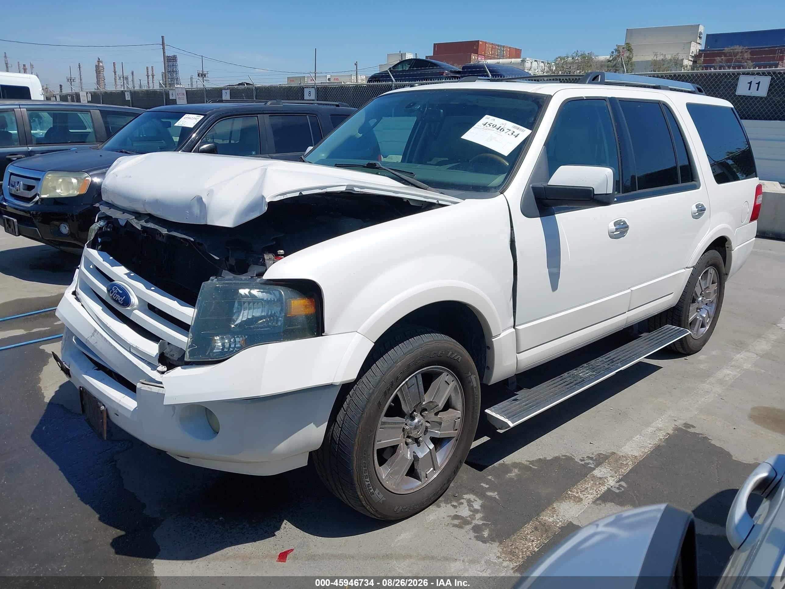 2010 Ford Expedition Limited White vin: 1FMJU2A52AEB52439