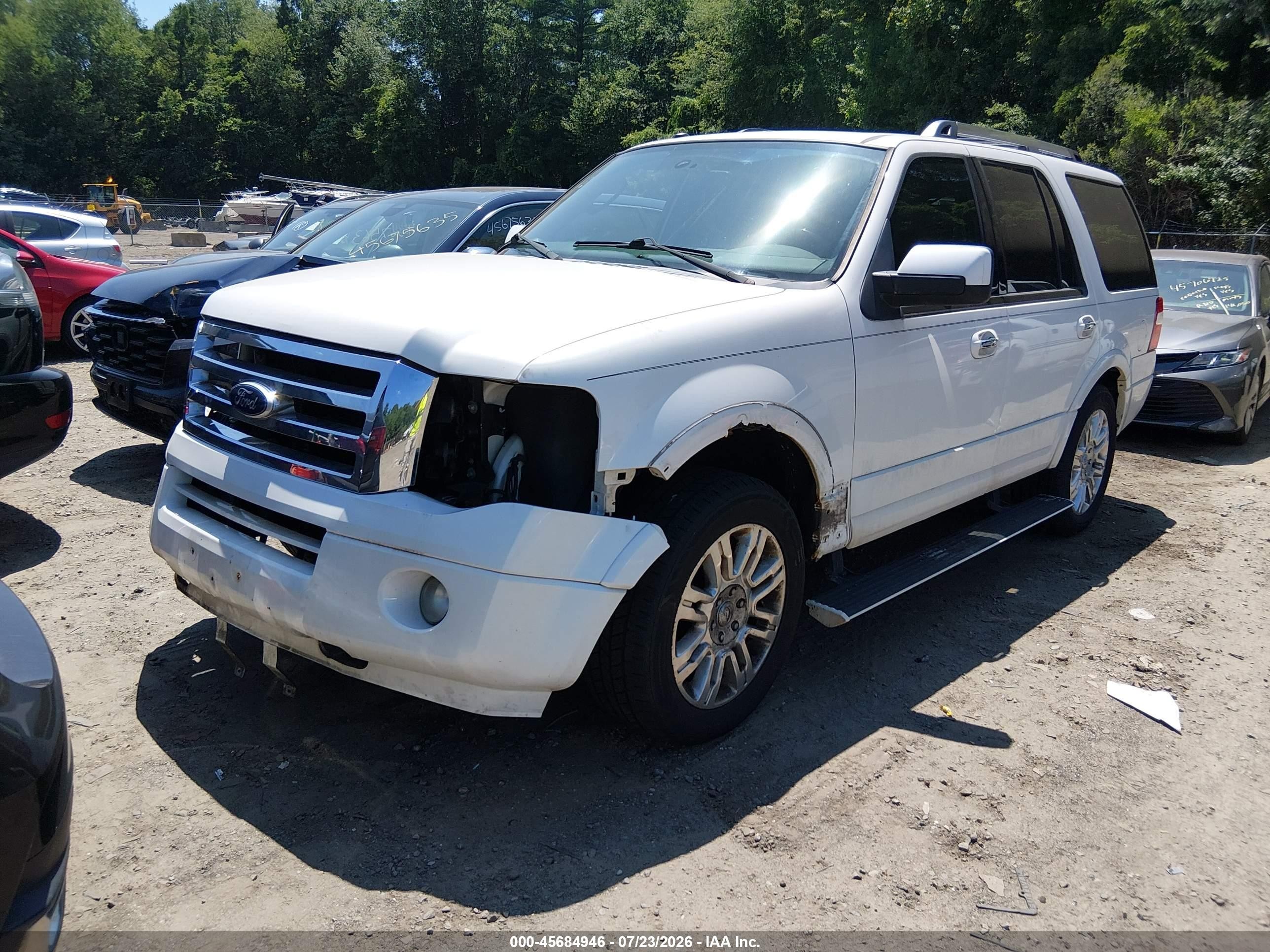 2011 Ford Expedition Limited Белый vin: 1FMJU2A52BEF04954