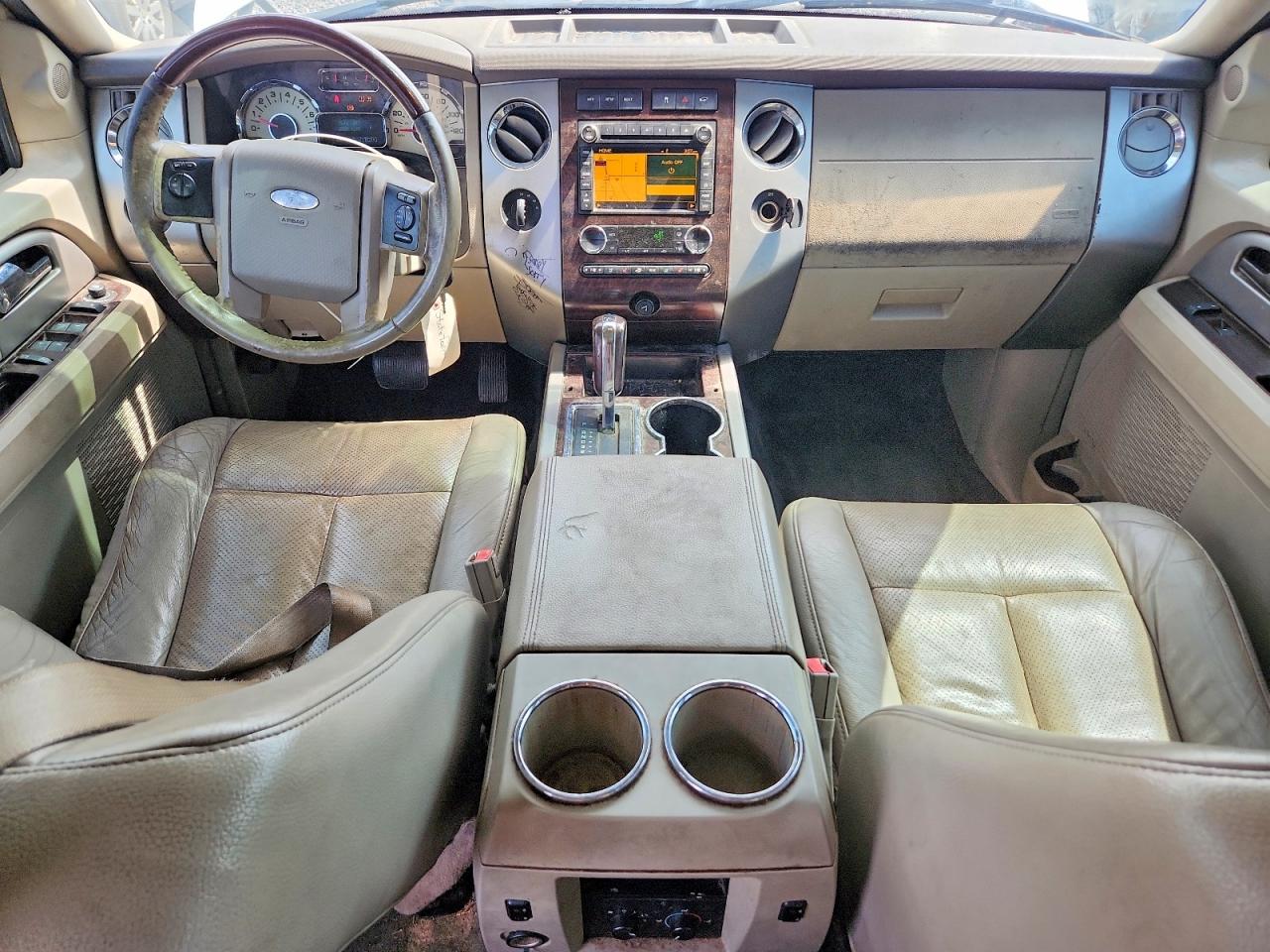 2010 Ford Expedition Limited White vin: 1FMJU2A53AEA33783