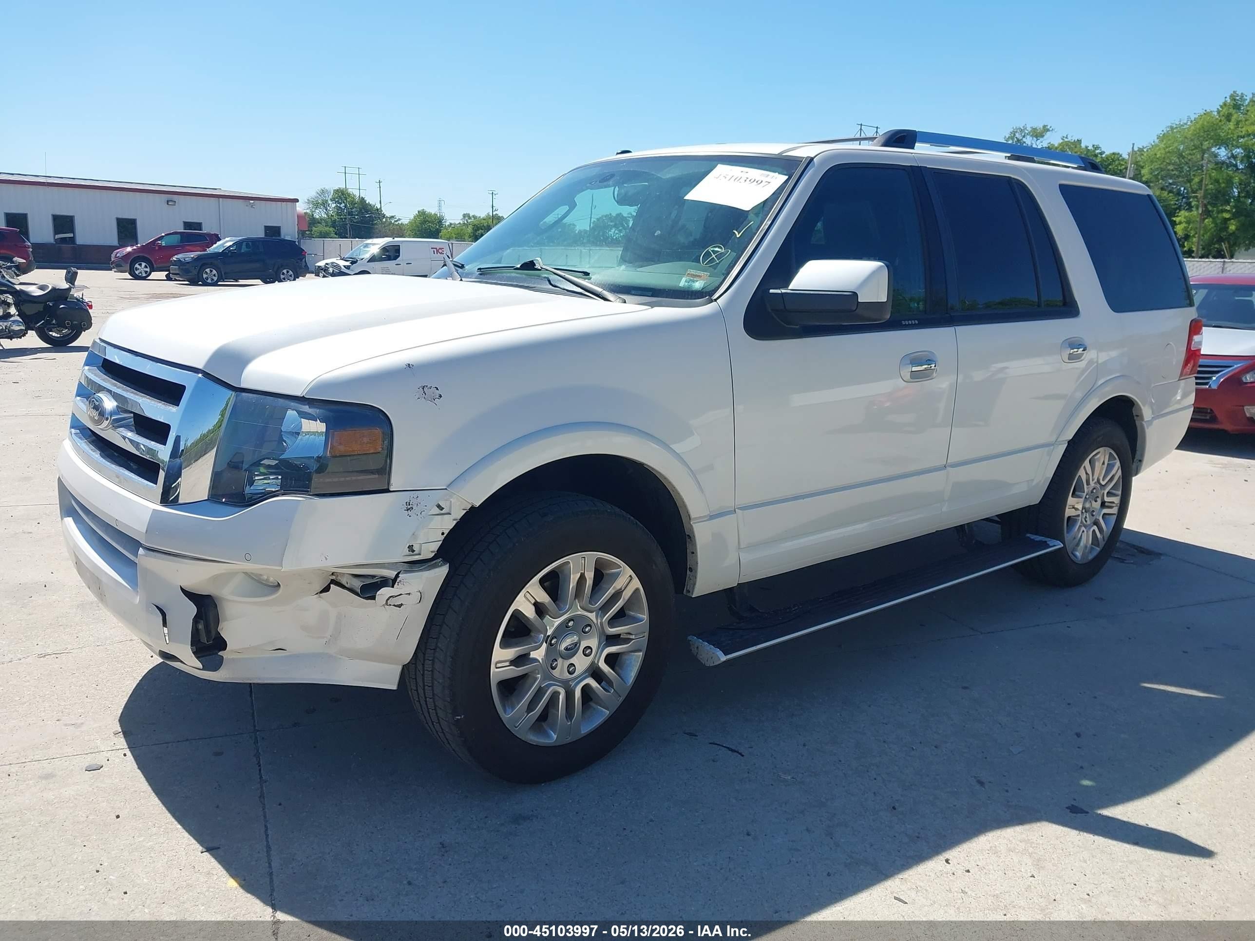 2012 Ford Expedition Limited White vin: 1FMJU2A53CEF45420