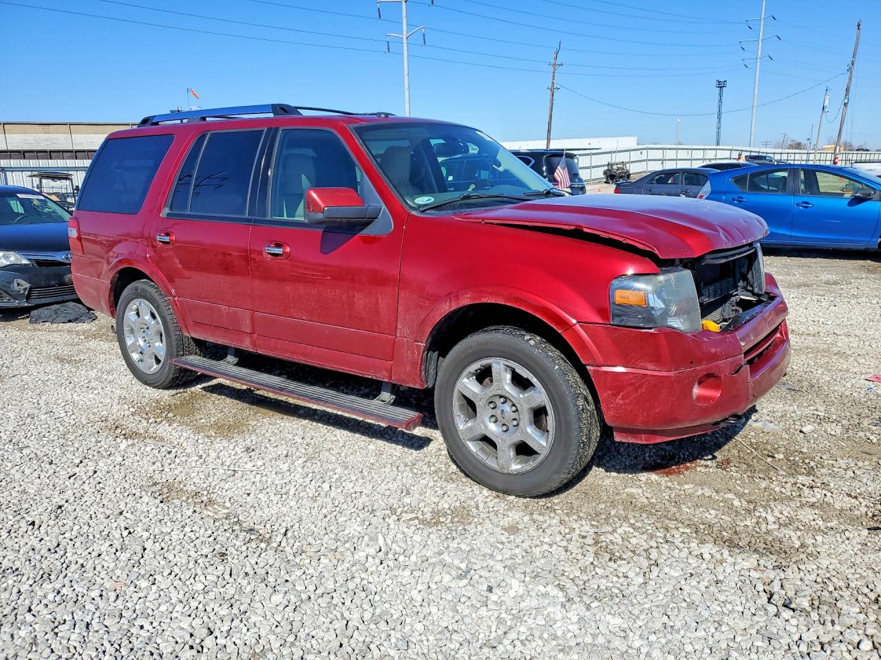 2014 Ford Expedition Limited Burgundy vin: 1FMJU2A54EEF07391