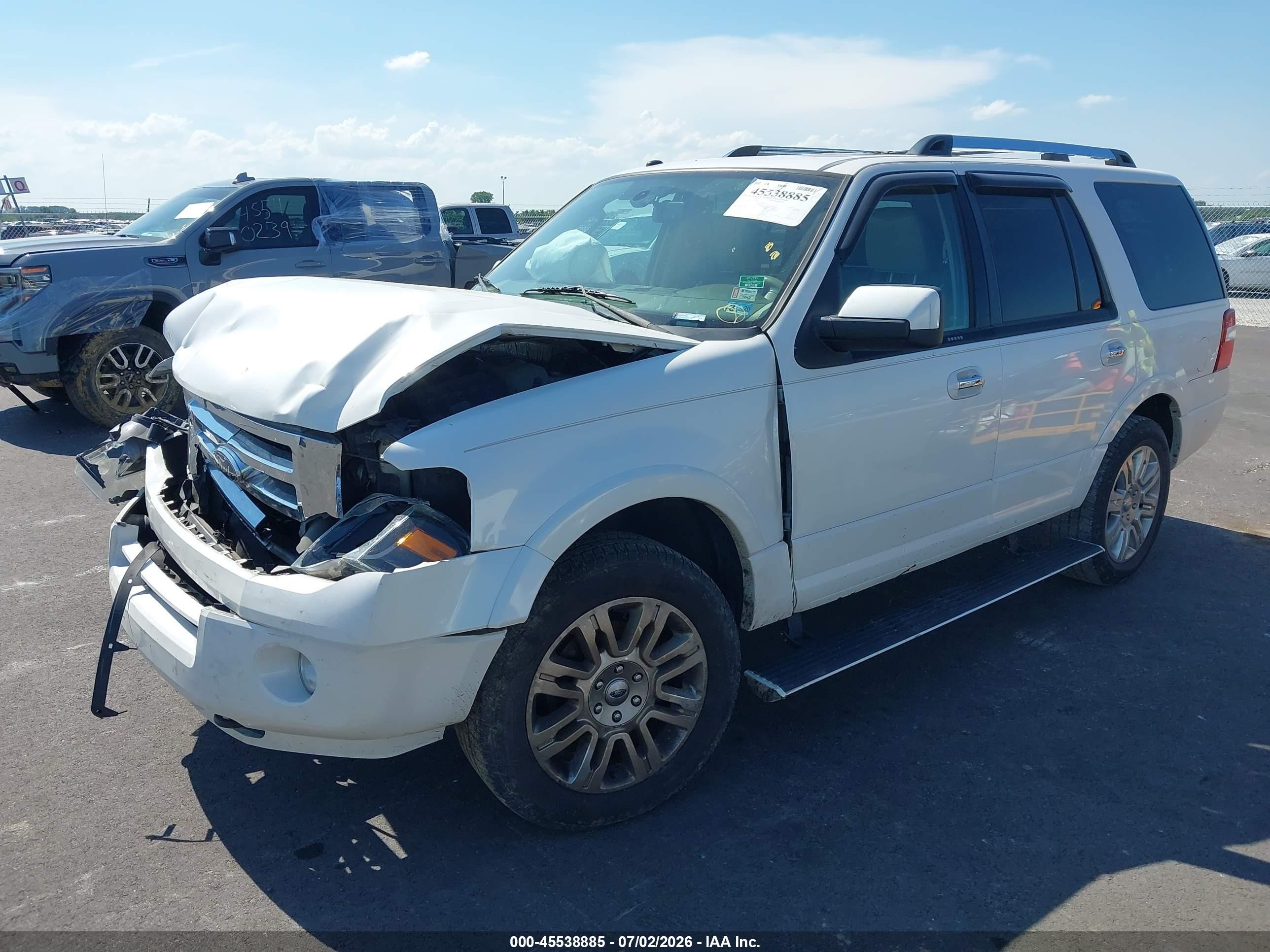 2011 Ford Expedition Limited White vin: 1FMJU2A55BEF57003