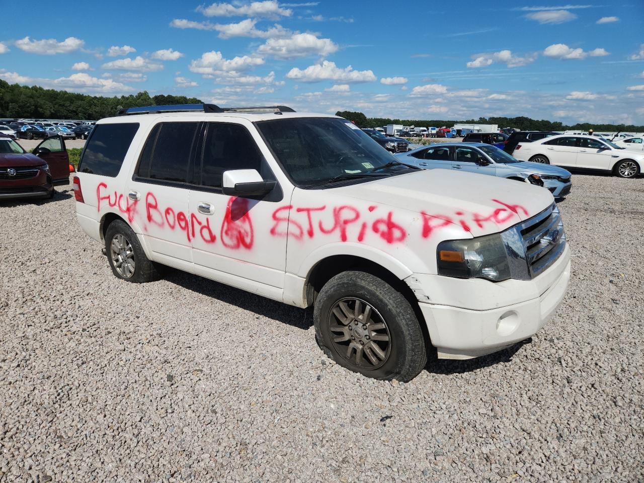 2012 Ford Expedition Limited White vin: 1FMJU2A56CEF53141
