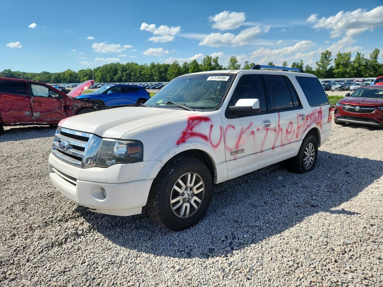 2012 Ford Expedition Limited White vin: 1FMJU2A56CEF53141