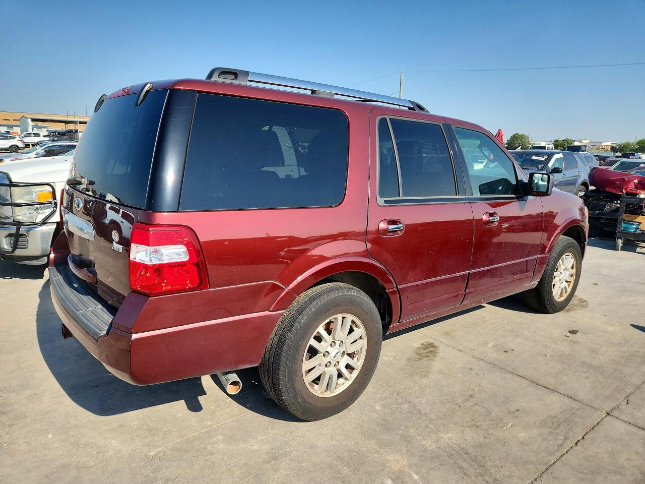 2013 Ford Expedition Limited Темно-бордовый vin: 1FMJU2A56DEF23509