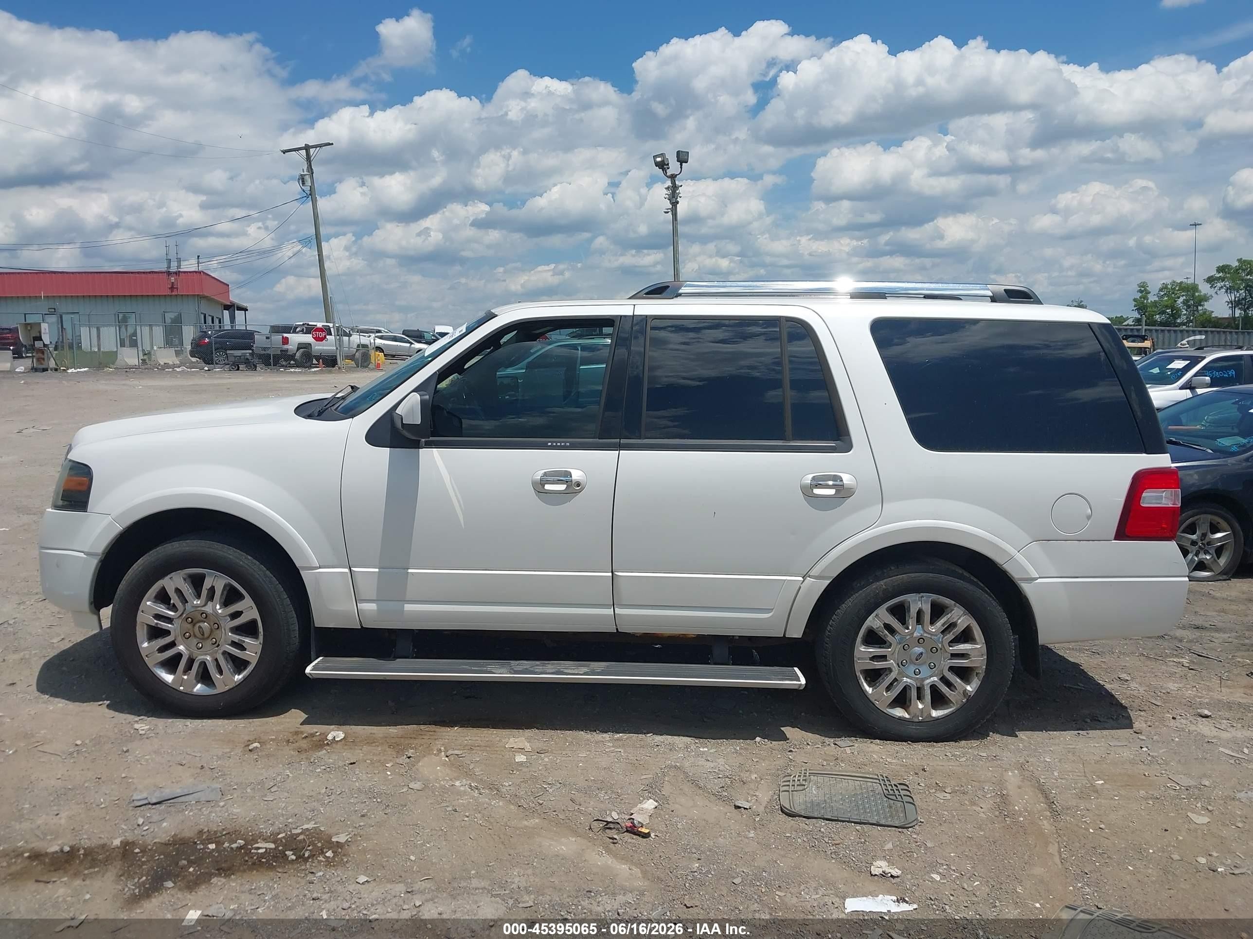 2012 Ford Expedition Limited White vin: 1FMJU2A57CEF46733