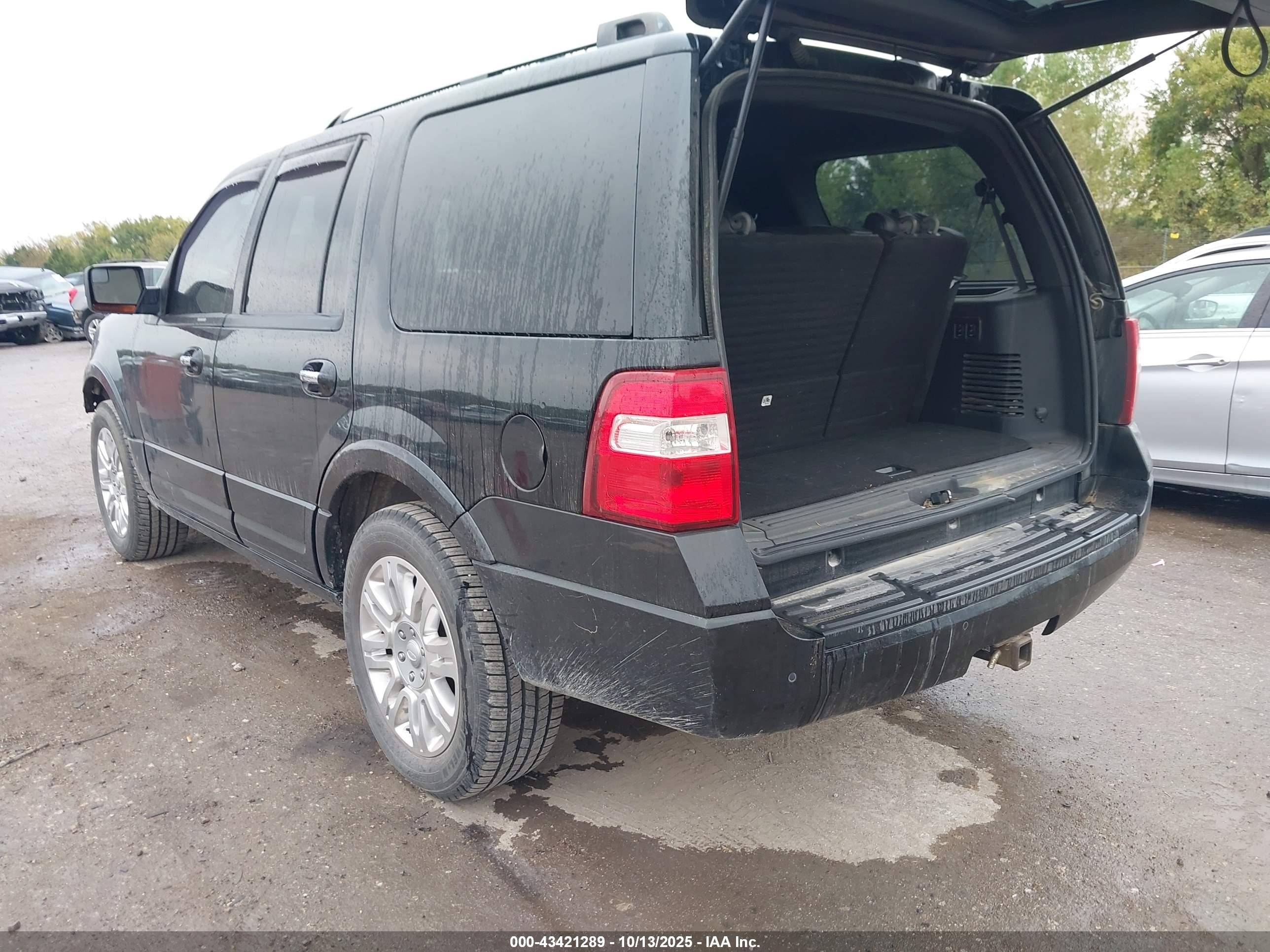 2013 Ford Expedition Limited Black vin: 1FMJU2A59DEF43818