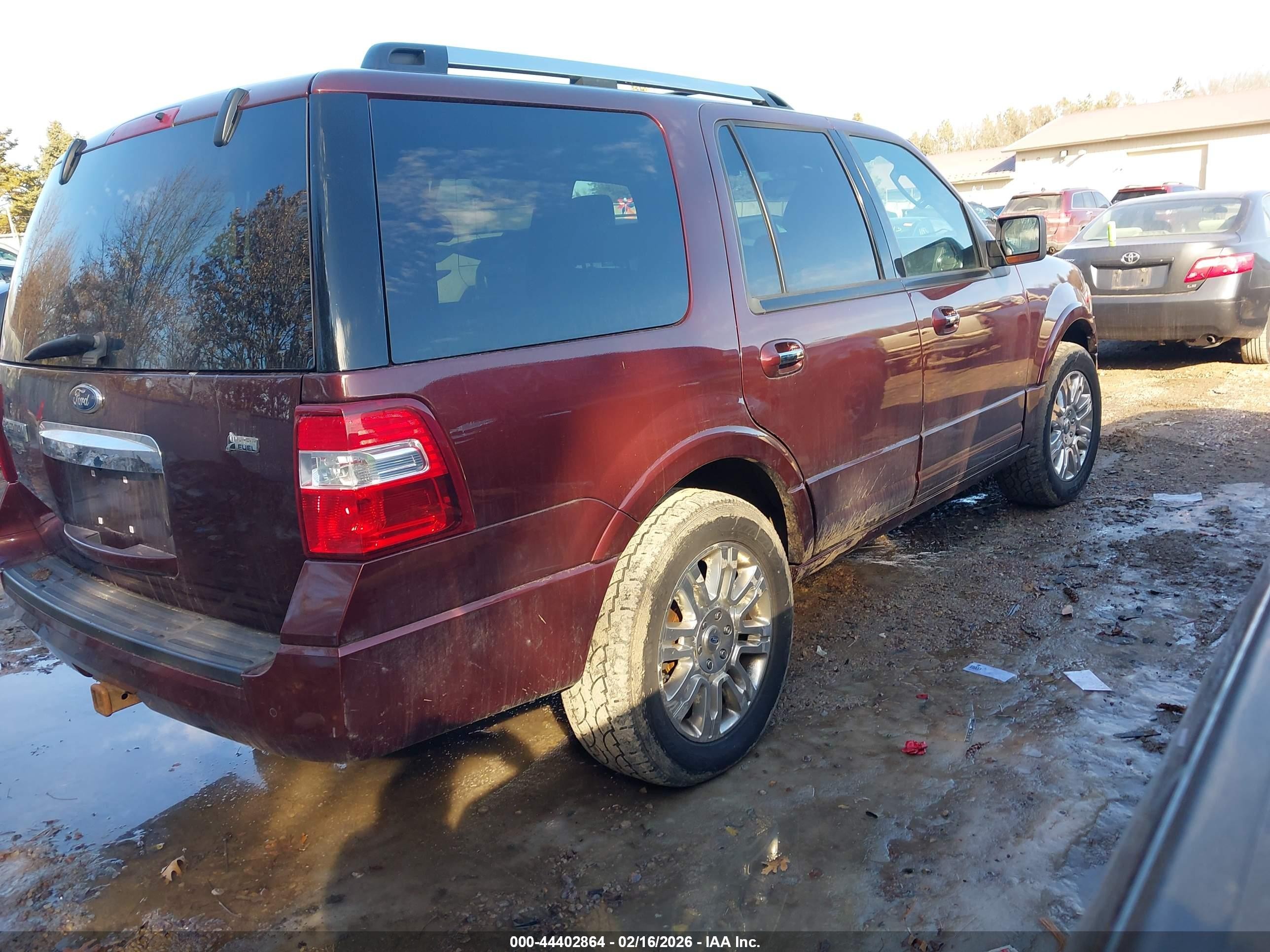 2011 Ford Expedition Limited Maroon vin: 1FMJU2A5XBEF12994