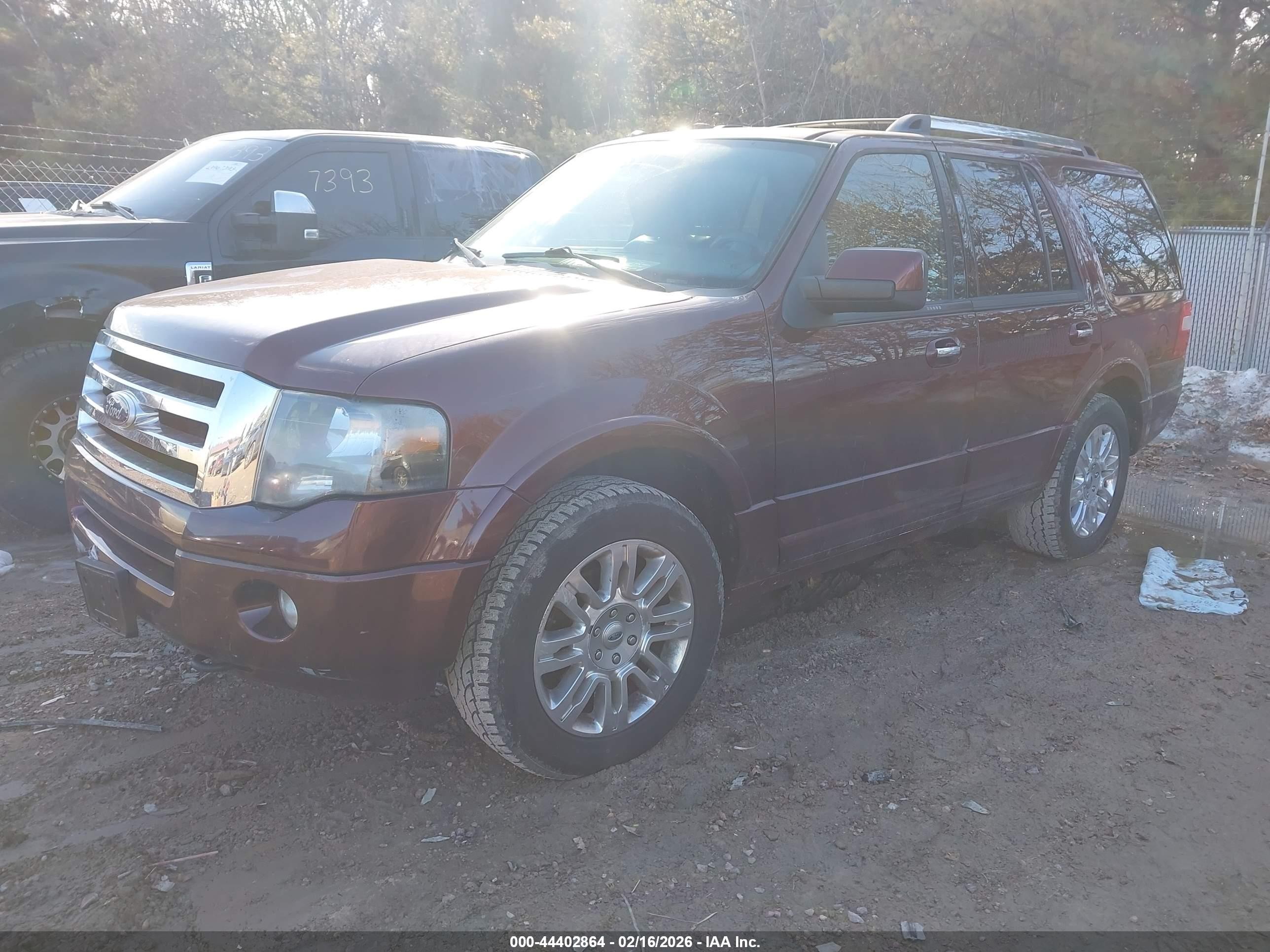 2011 Ford Expedition Limited Maroon vin: 1FMJU2A5XBEF12994