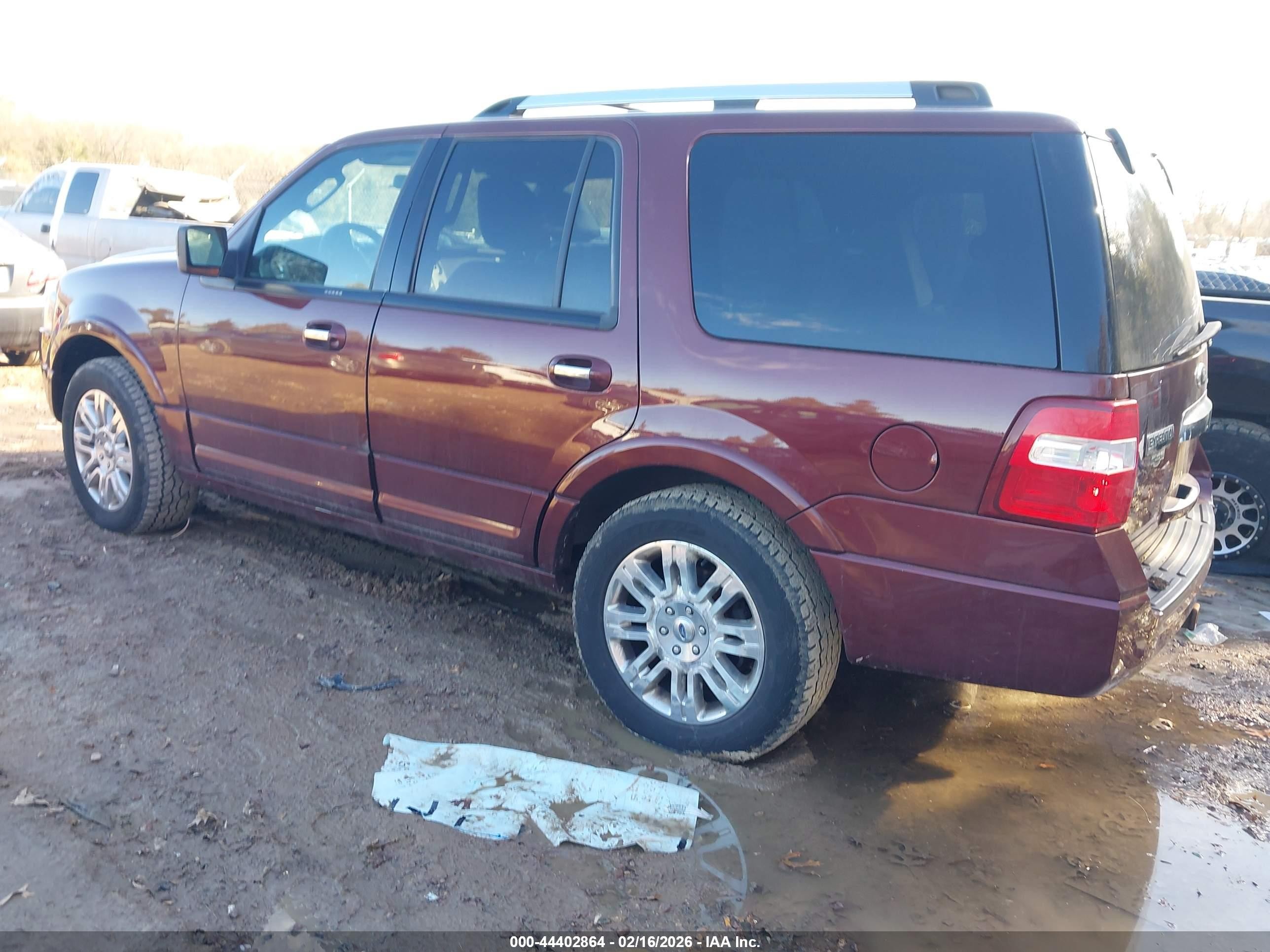 2011 Ford Expedition Limited Maroon vin: 1FMJU2A5XBEF12994