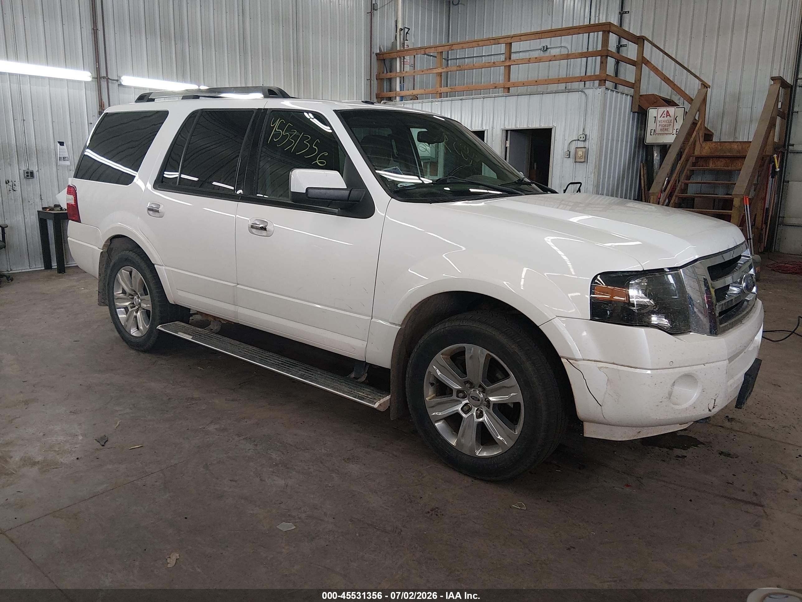 2012 Ford Expedition Limited White vin: 1FMJU2A5XCEF24709