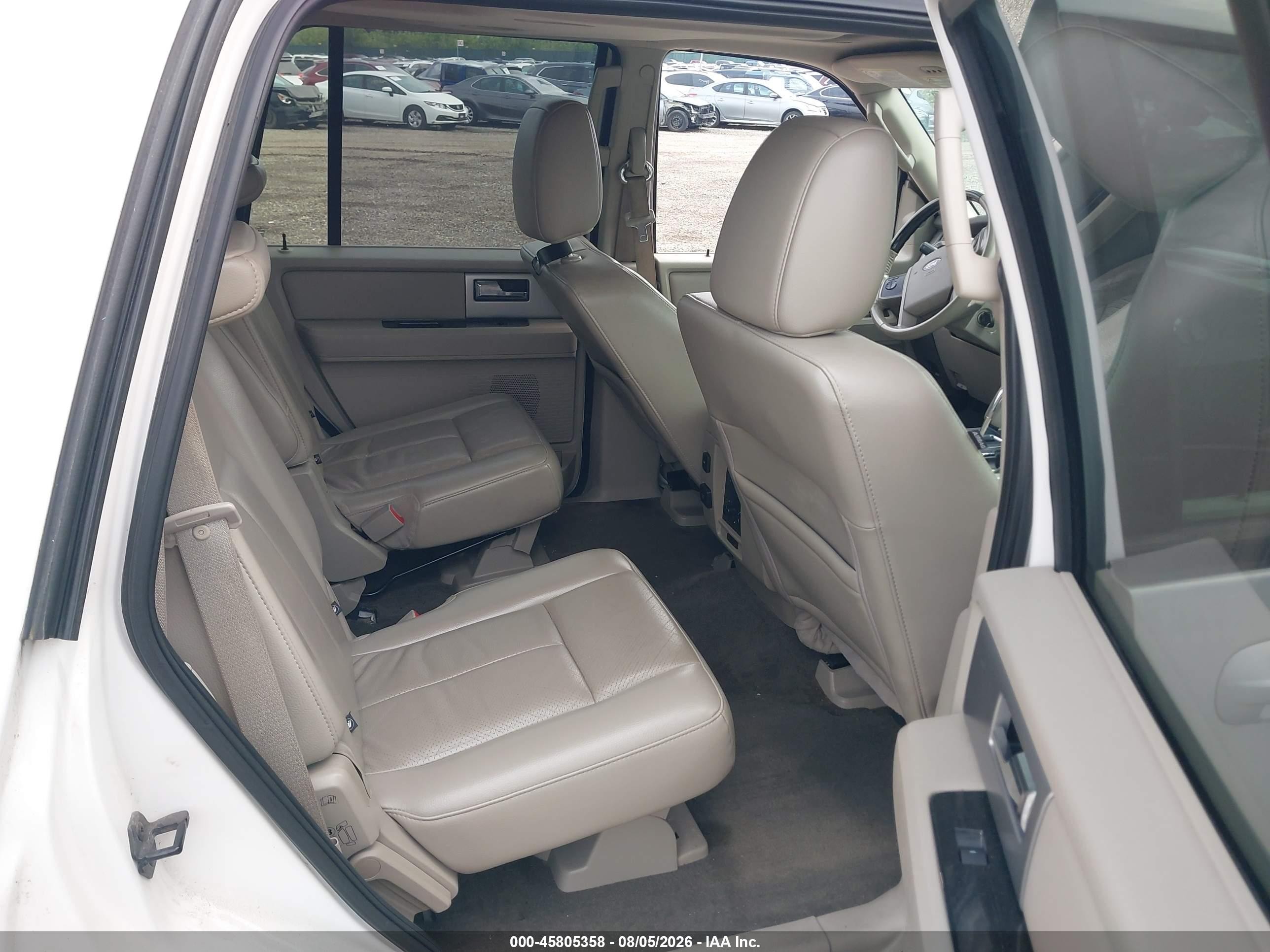 2013 Ford Expedition Limited White vin: 1FMJU2A5XDEF16434