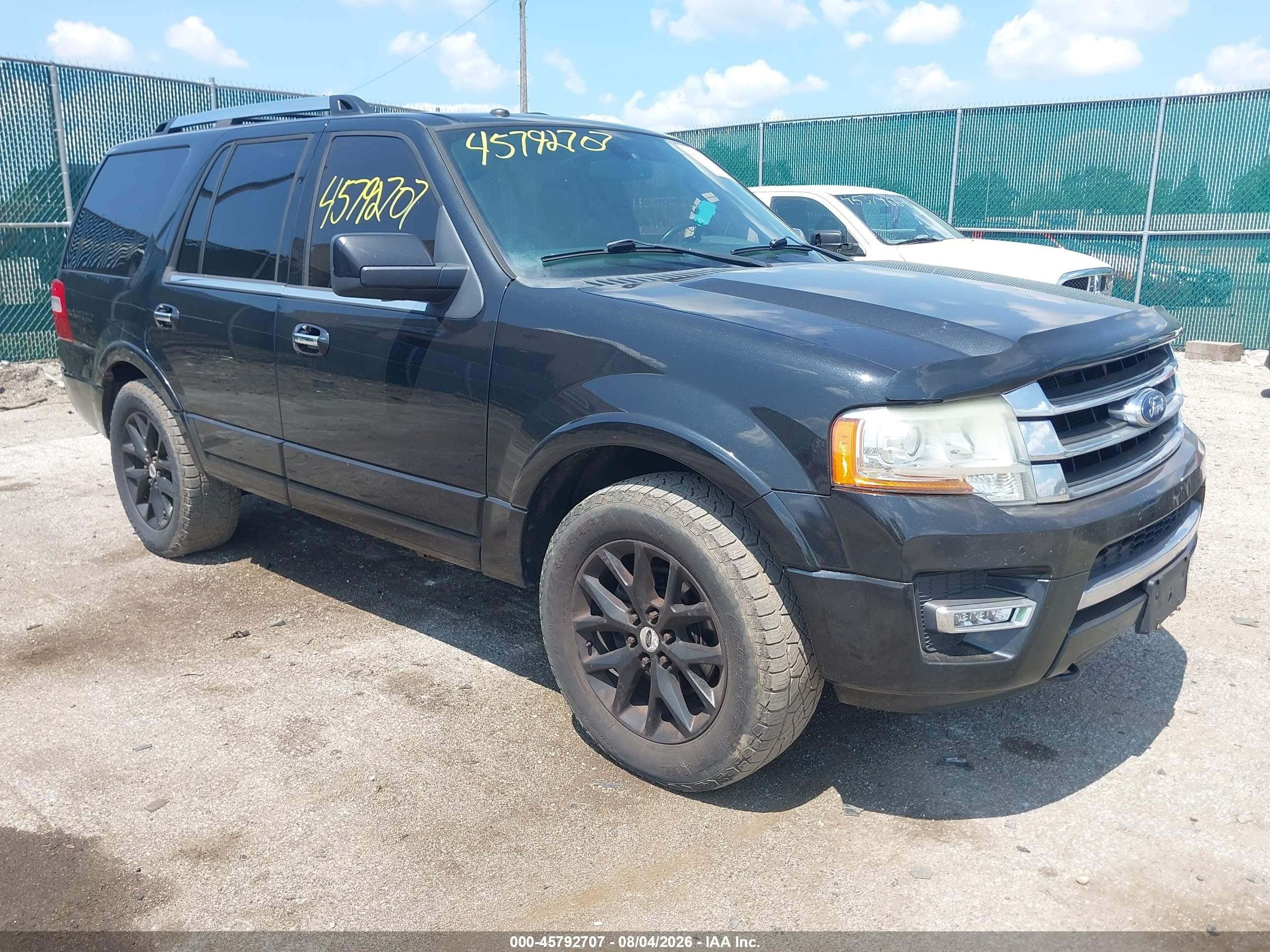 2015 Ford Expedition Limited Черный vin: 1FMJU2AT0FEF05802