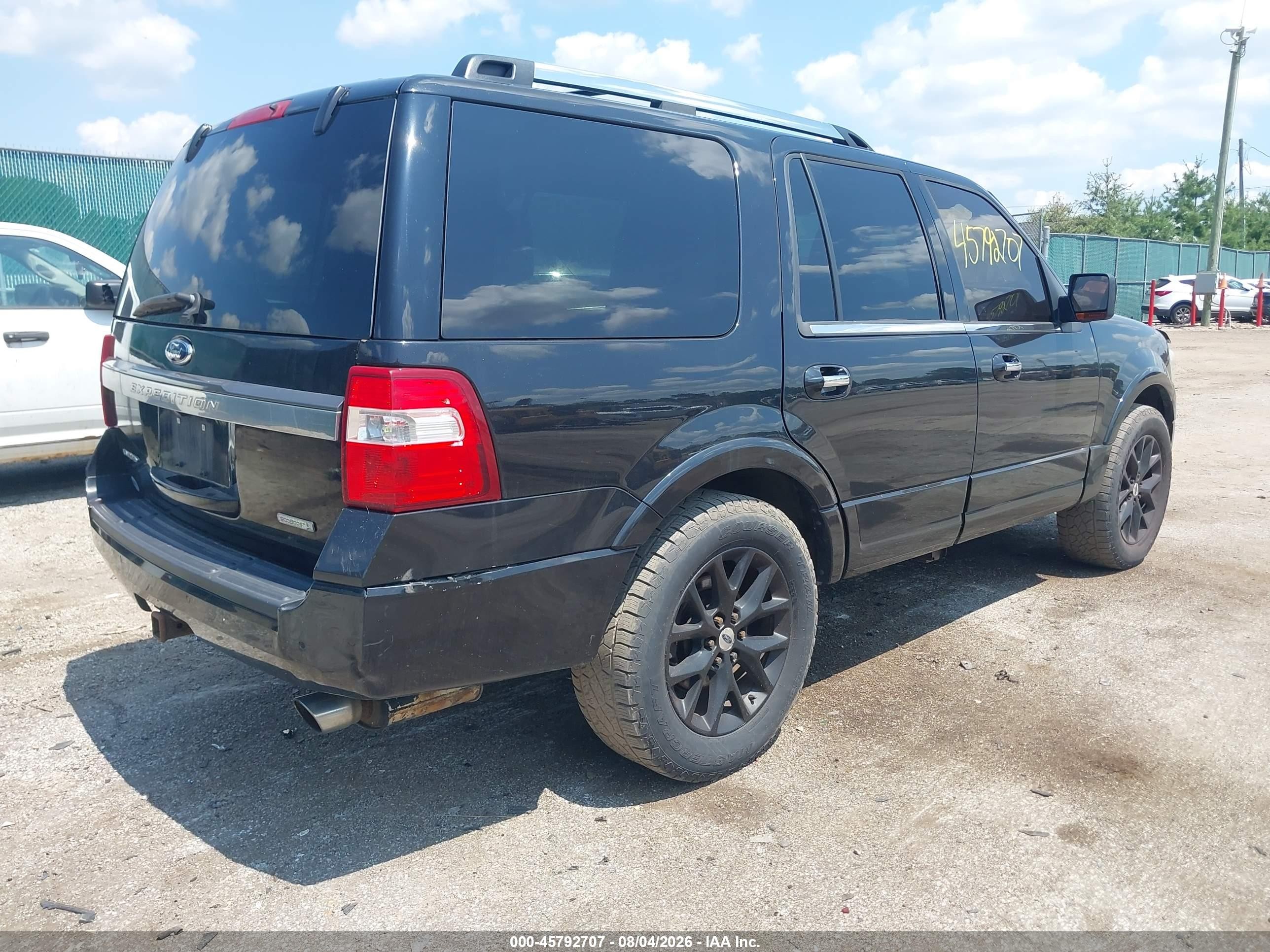 2015 Ford Expedition Limited Черный vin: 1FMJU2AT0FEF05802