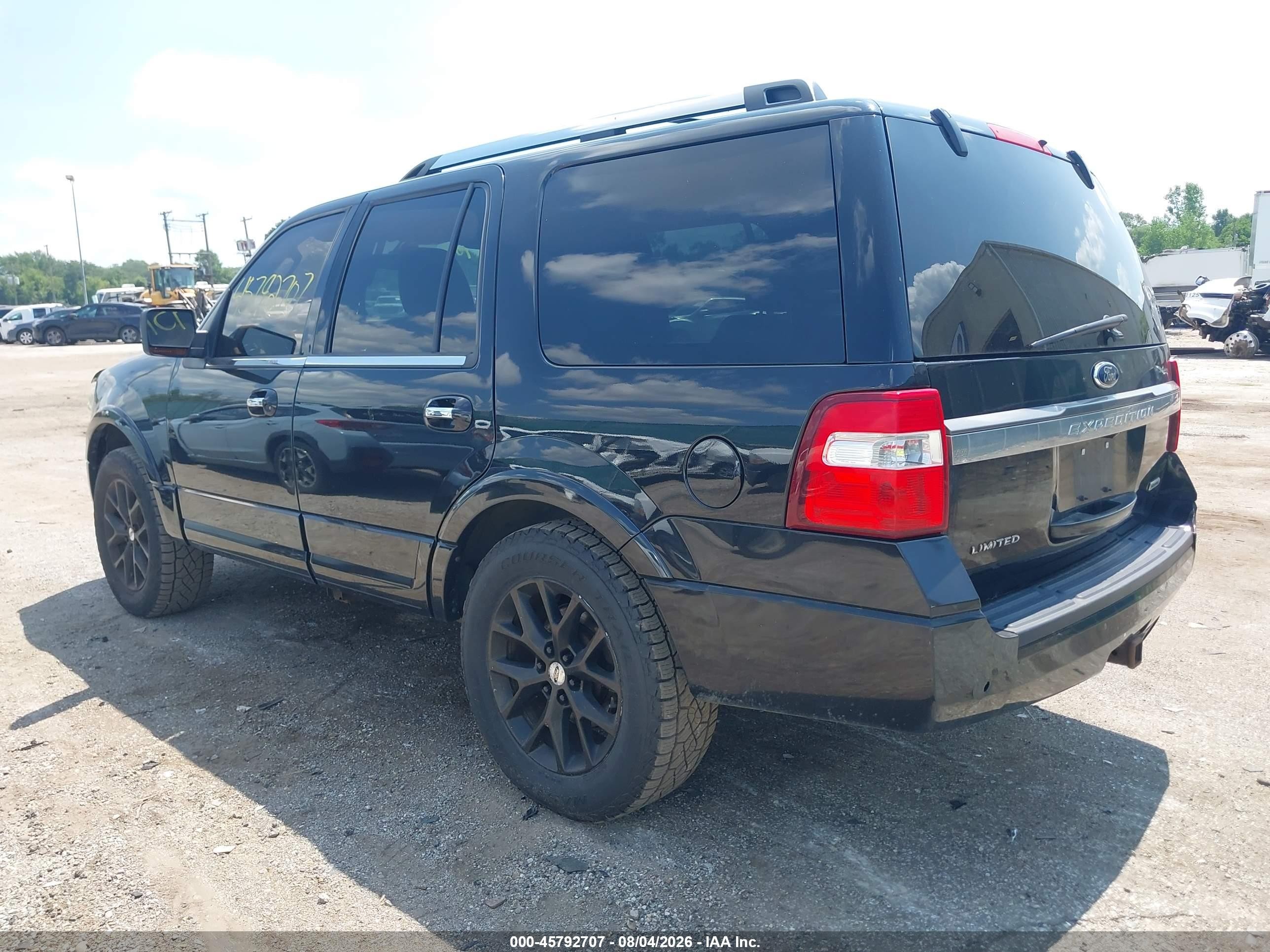 2015 Ford Expedition Limited Черный vin: 1FMJU2AT0FEF05802