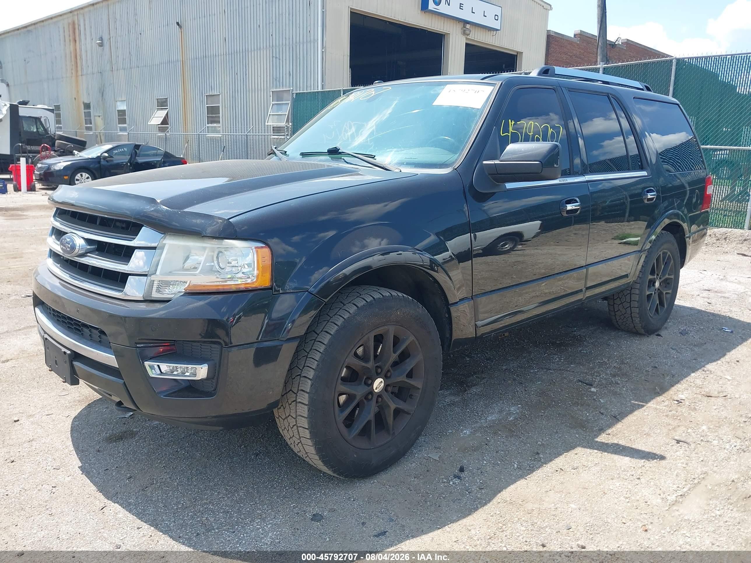 2015 Ford Expedition Limited Черный vin: 1FMJU2AT0FEF05802
