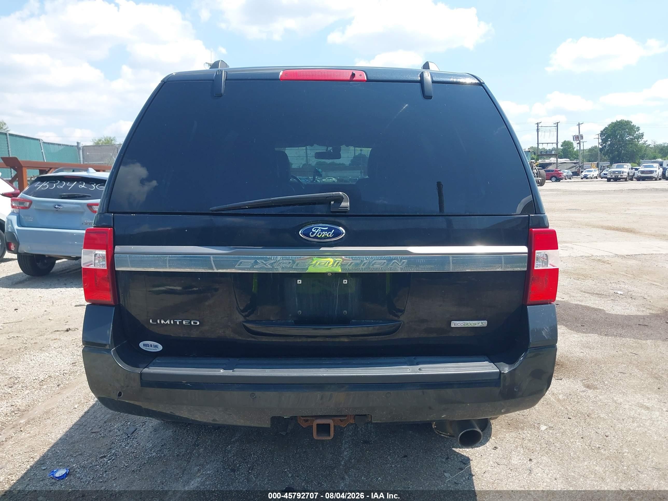 2015 Ford Expedition Limited Черный vin: 1FMJU2AT0FEF05802