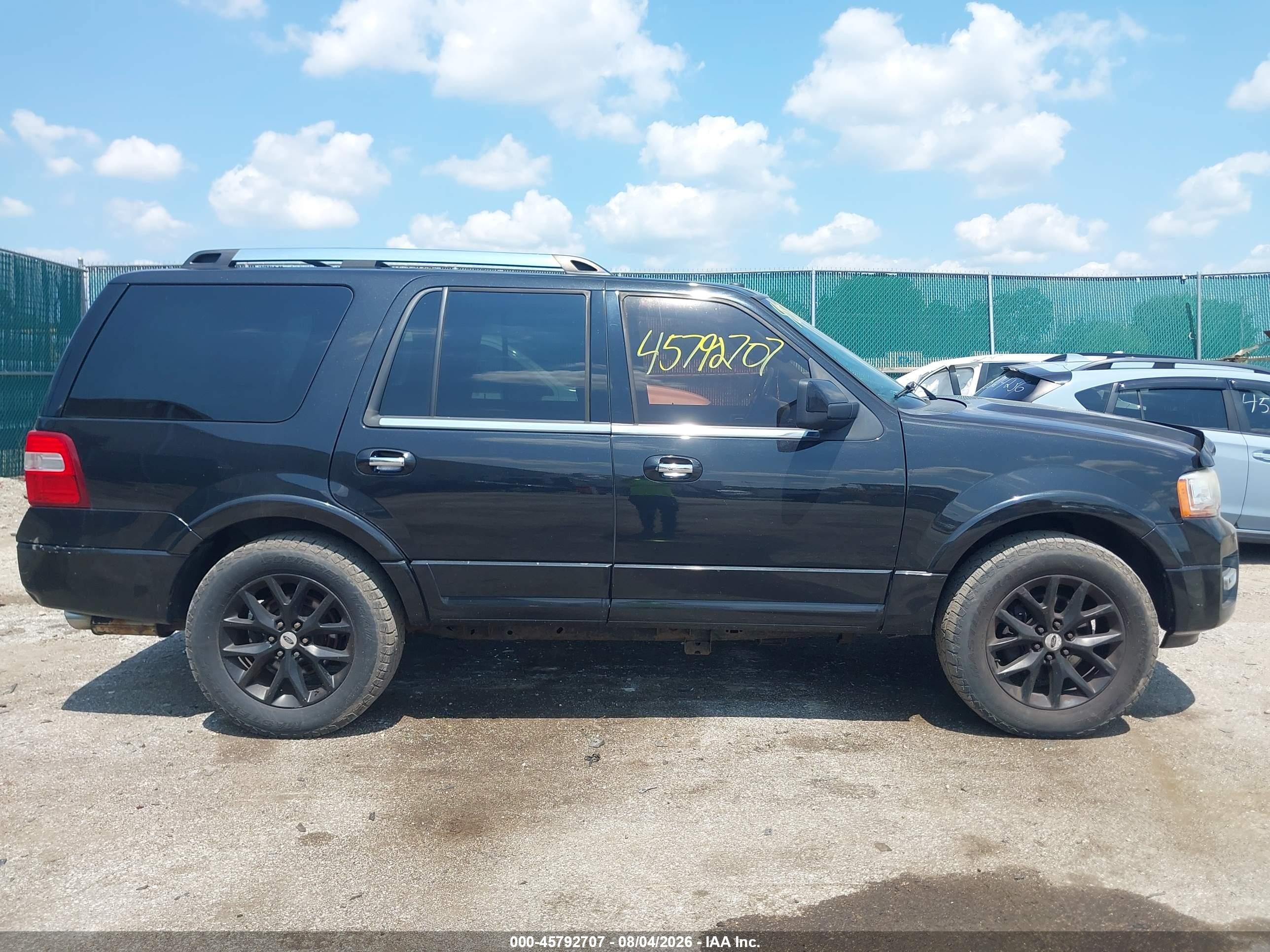 2015 Ford Expedition Limited Черный vin: 1FMJU2AT0FEF05802