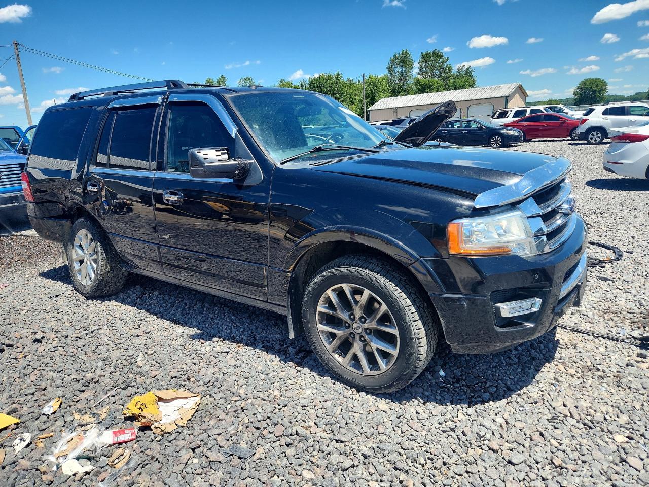 2015 Ford Expedition Limited Black vin: 1FMJU2AT2FEF30054