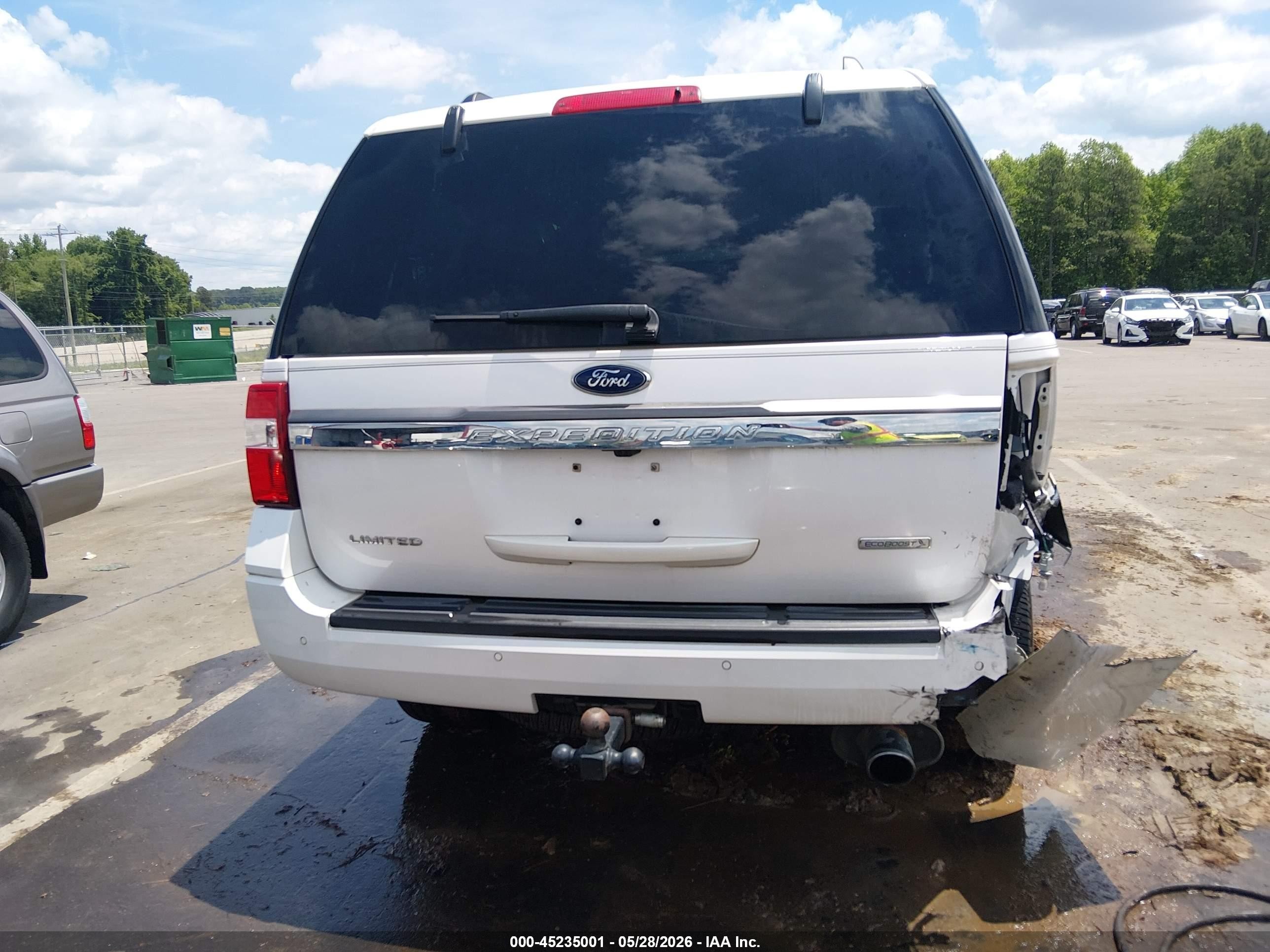 2017 Ford Expedition Limited White vin: 1FMJU2AT3HEA54058